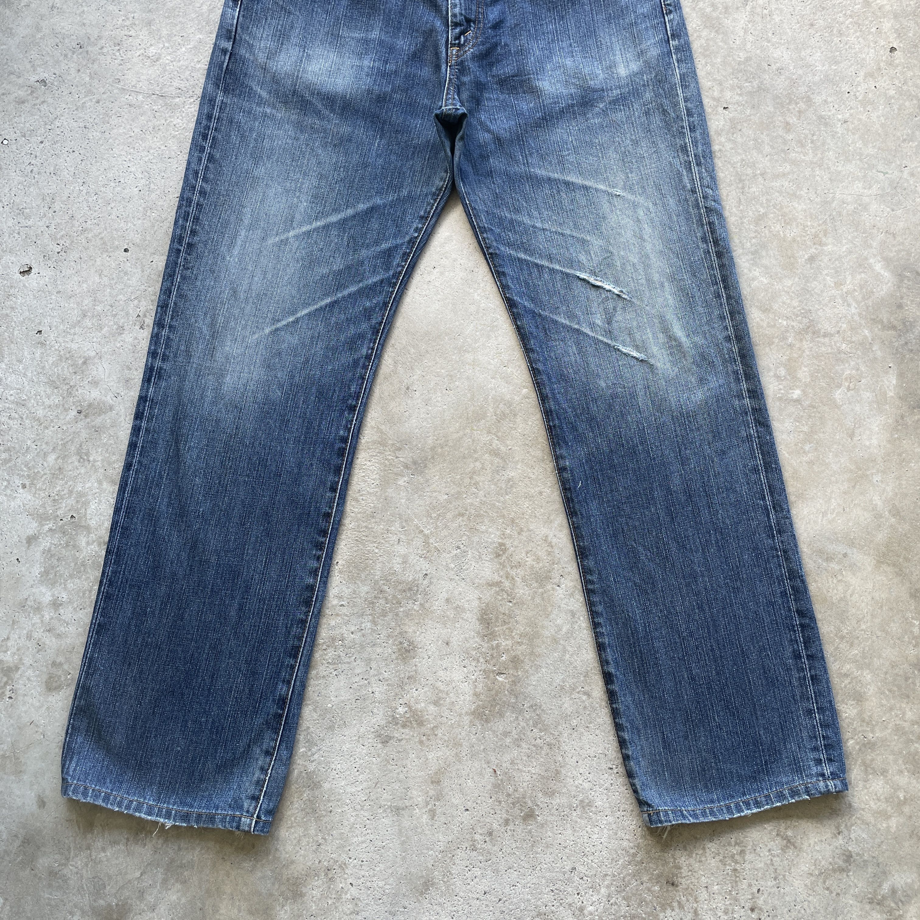 Edwin × Japanese Brand W35 VINTAGE EDWIN FADED JEANS BAGGY DENIM PANTS Size US 35 - 4 Thumbnail