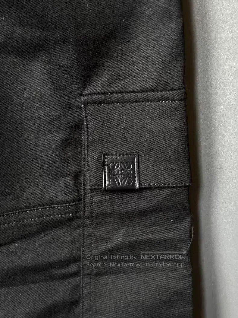 Loewe Loewe Black Leather Badge Work Pants Size 30" / US 8 / IT 44 - 5 Thumbnail