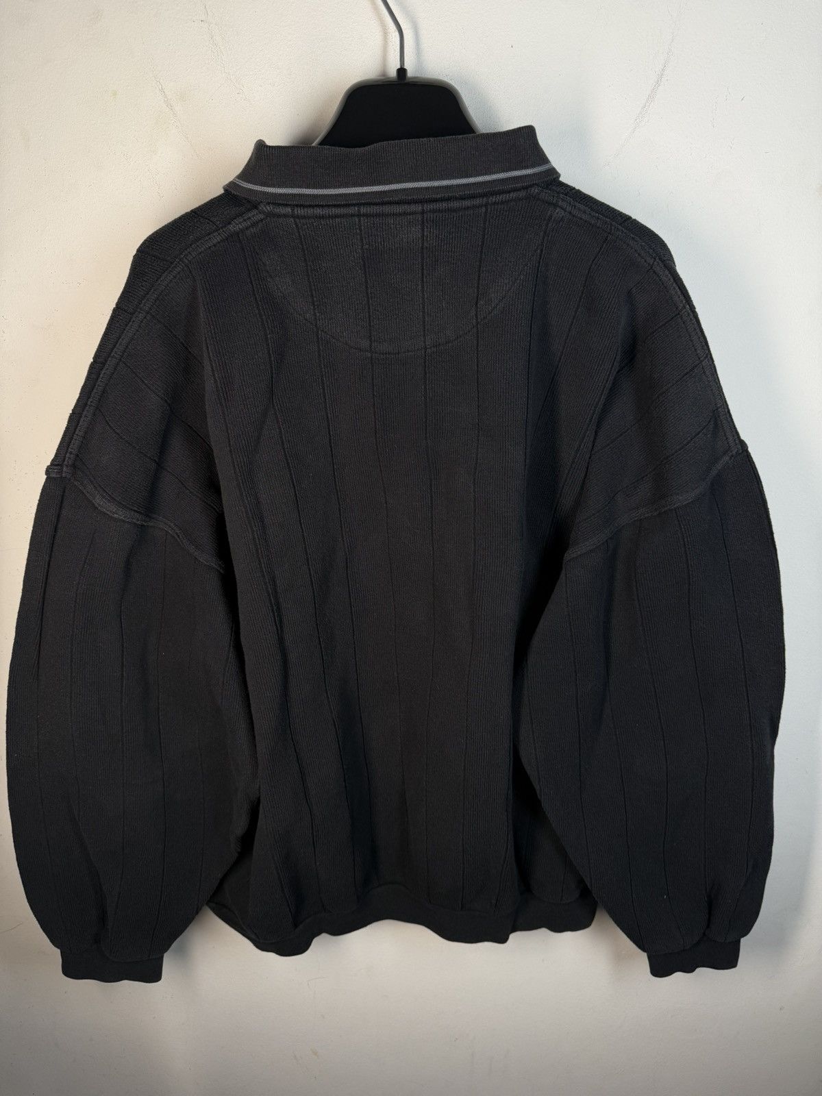 Yves Saint Laurent 90s YSL Sweatshirt Black Sweater Vintage Quarter Zip Up Size US XL / EU 56 / 4 - 13 Thumbnail