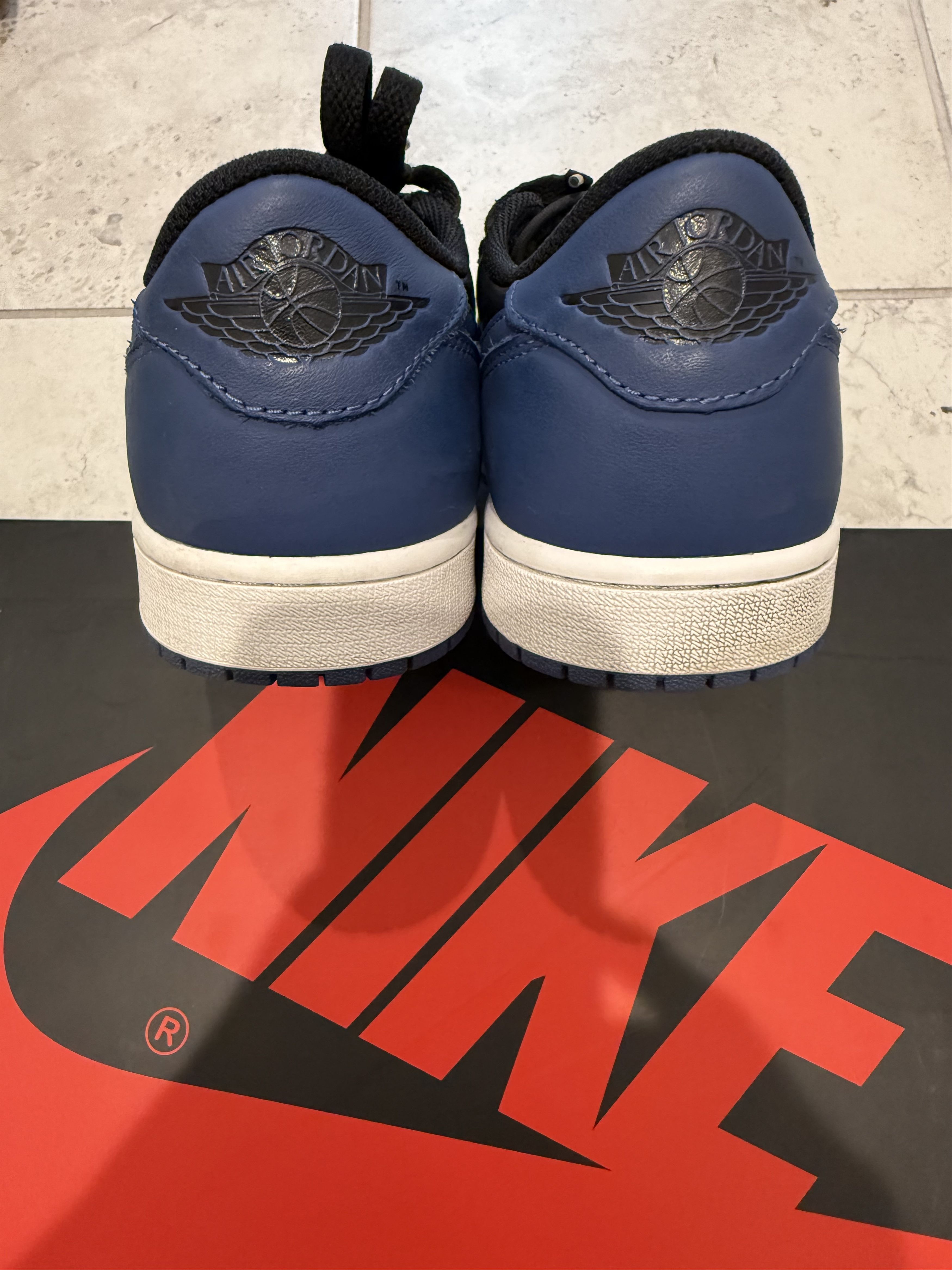 Jordan Brand Air Jordan 1 Low OG Mystic Navy CZ0790-041 US Men's 9.5 Size US 9.5 / EU 42-43 - 6 Thumbnail