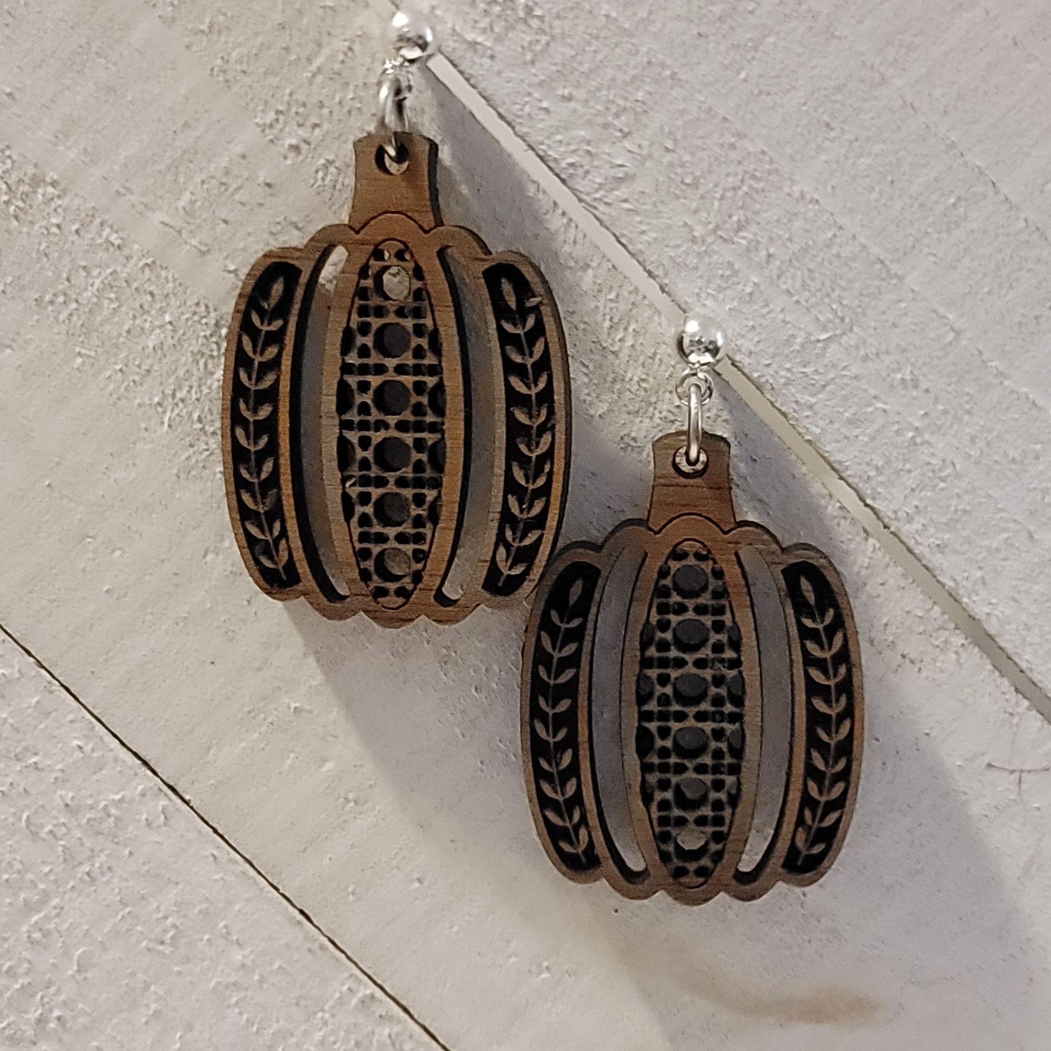 Handmade Rustic Style Pumpkin Earrings Size ONE SIZE - 1 Thumbnail