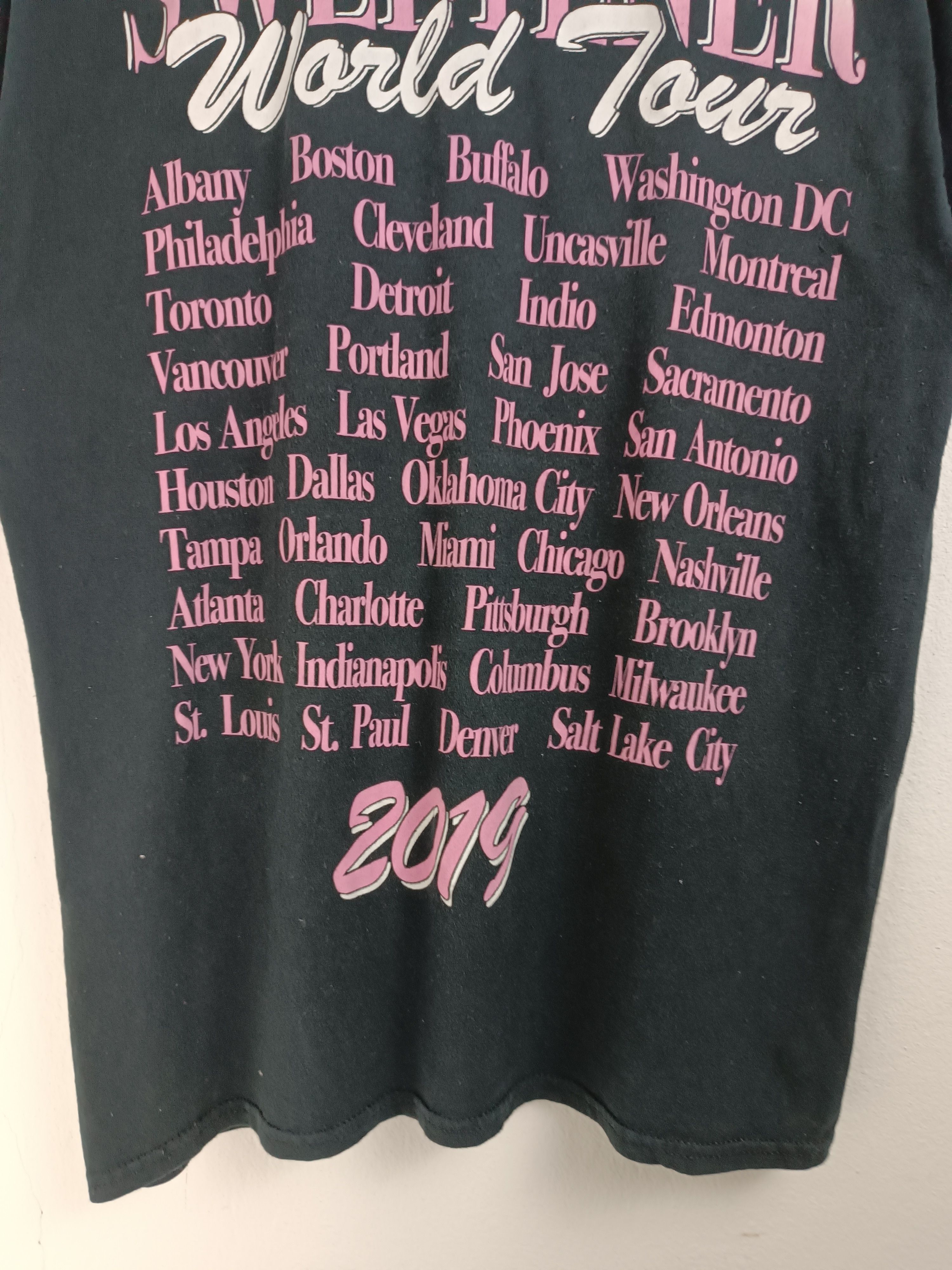 Rap Tees ARIANA GRANDE 2019 THANK U, NEXT! TEE FADED swift eilish Size US M / EU 48-50 / 2 - 15 Thumbnail