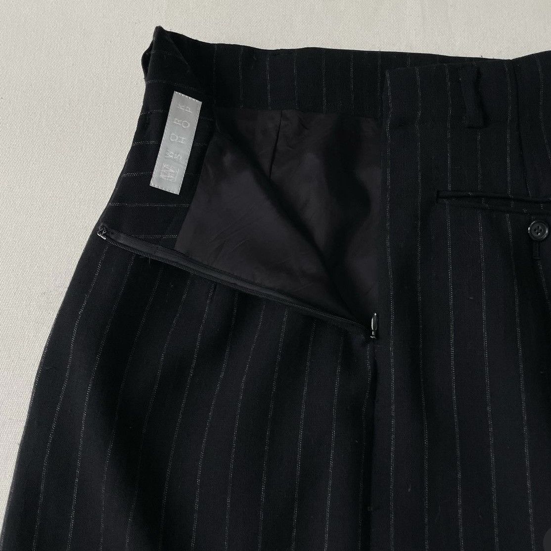 Japanese Brand × Yohji Yamamoto 1980s Workshop By Yohji Yamomato Wool Stripes Skirt Size 28" / US 6 / IT 42 - 4 Thumbnail