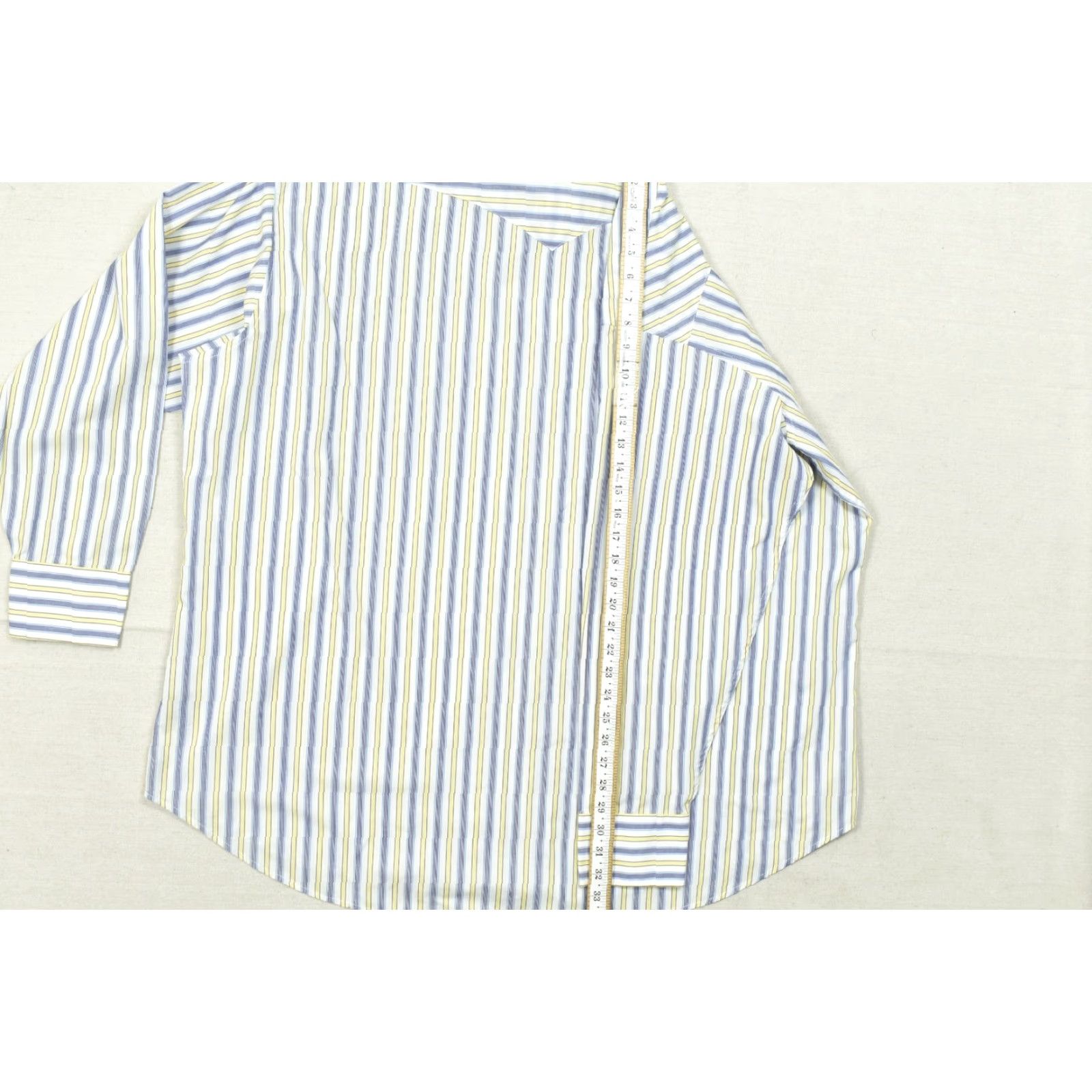 Vintage Panhandle Slim Men's Western Shirt Striped Long Sleeve Pearl Snap Size 20 38 Blue Cotton Button-Down Collar Dress Shirt Casual Mens Size US XXL / EU 58 / 5 - 4 Thumbnail