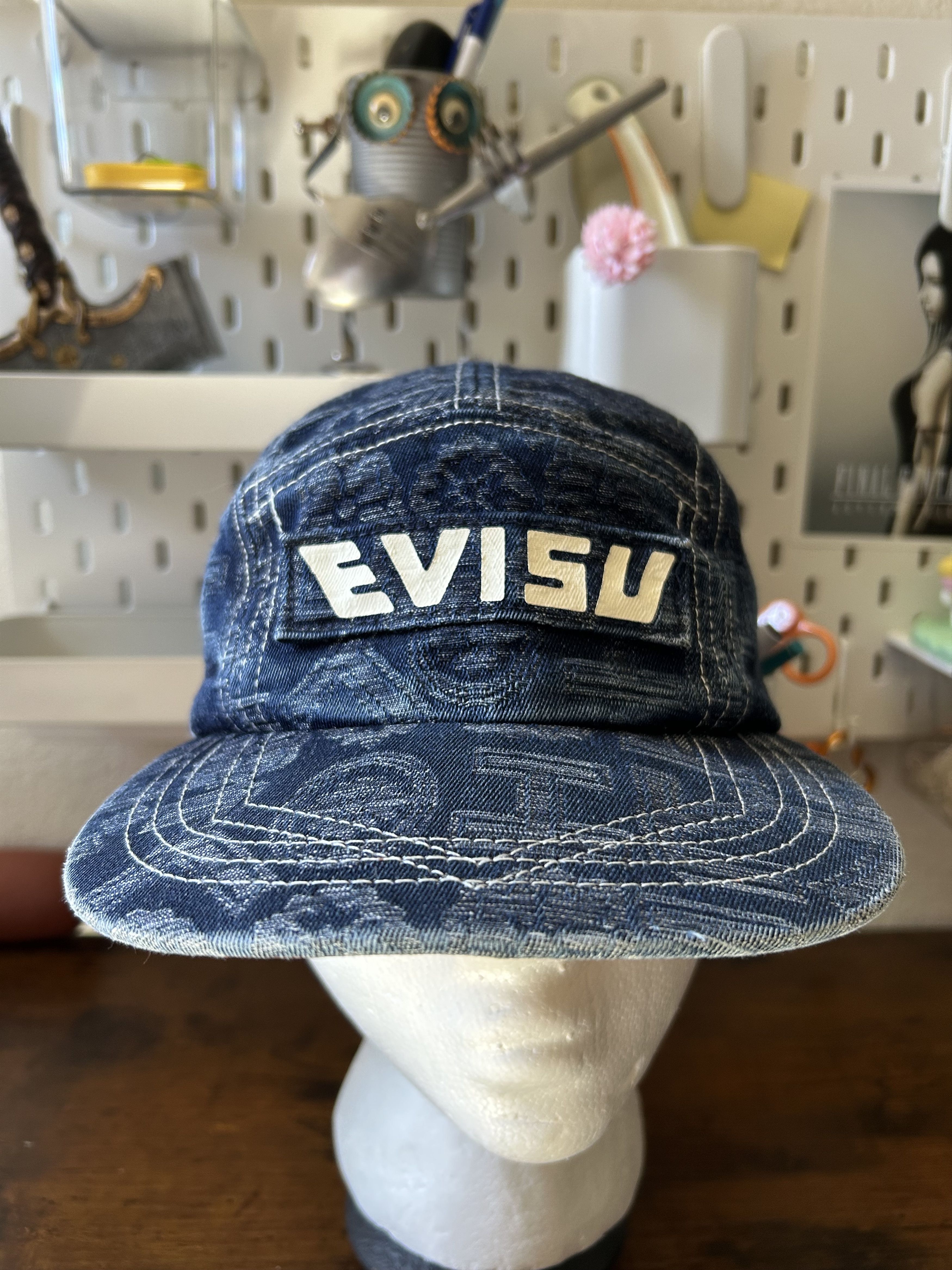 Evisu Japanese Denim 5 Panel Hat Size ONE SIZE - 1 Thumbnail