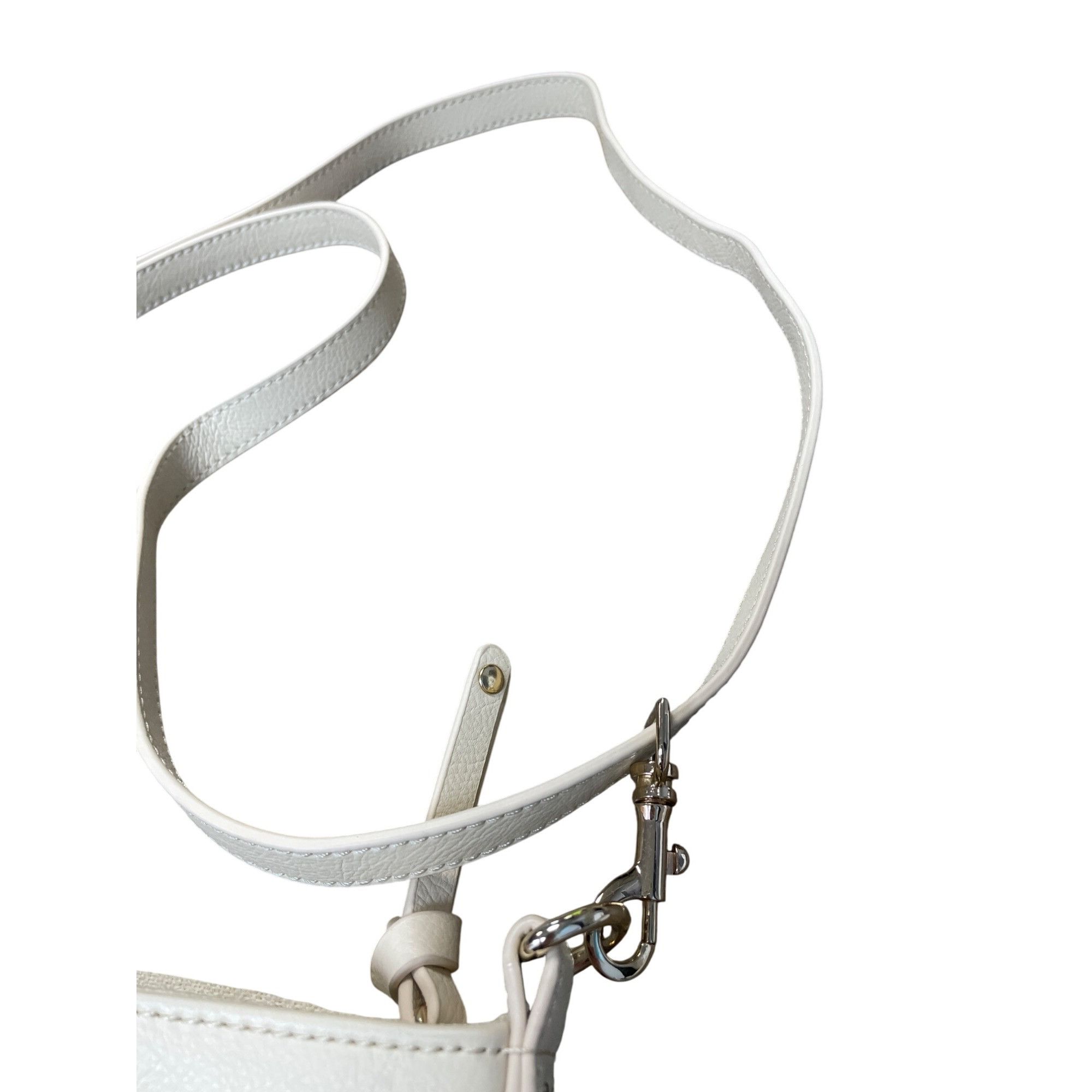 Other Spartina 449 womans cream gray leather linen crossbody handb Size ONE SIZE - 4 Thumbnail