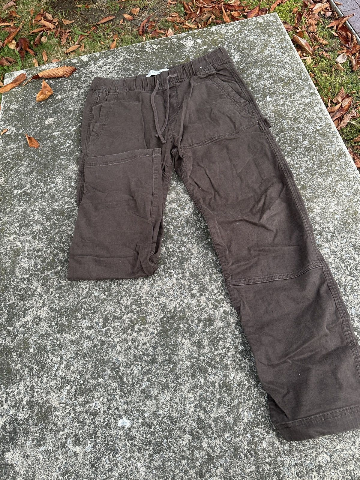 Hollister Brown Hollister Lightweight Straight Fit Cargo Pants Size US 32 / EU 48 - 2 Thumbnail