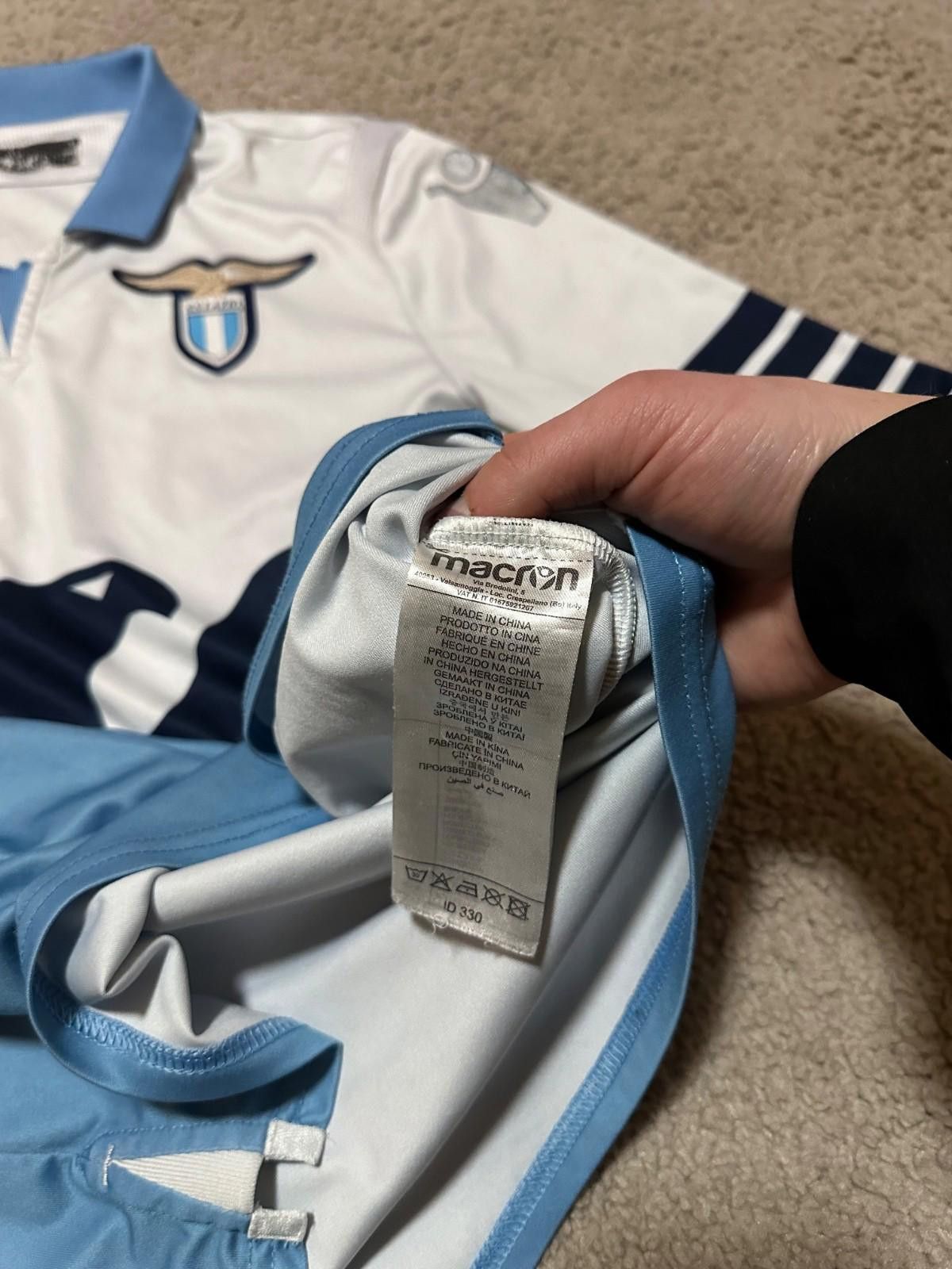 Macron Lazio Macron 2018 2019 HOME Soccer Jersey Football Shirt Size US M / EU 48-50 / 2 - 5 Thumbnail