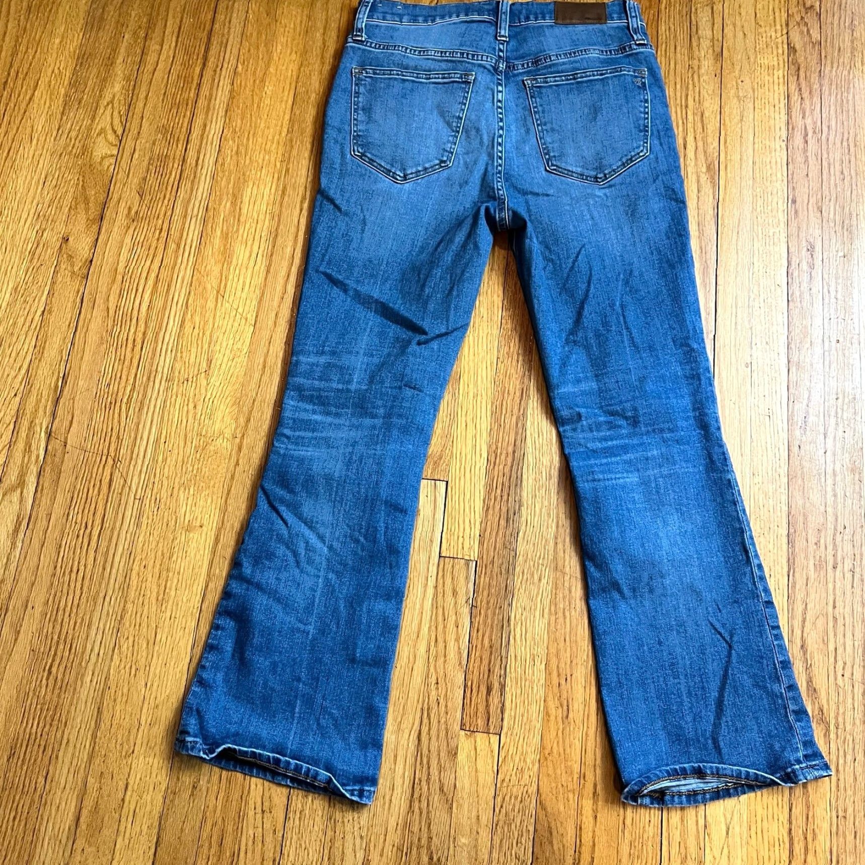 Madewell Madewell Jeans Womens 27 Blue Cali Demi Boot Stretch Pockets Crop Jeans 27 Womens Blue Cropped Size 27" / US 4 / IT 40 - 3 Thumbnail