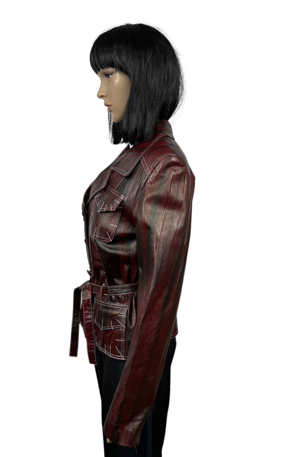 Designer × Genuine Leather Ya&Ka Genuine Leather Jacket Belted size L Size L / US 10 / IT 46 - 7 Thumbnail