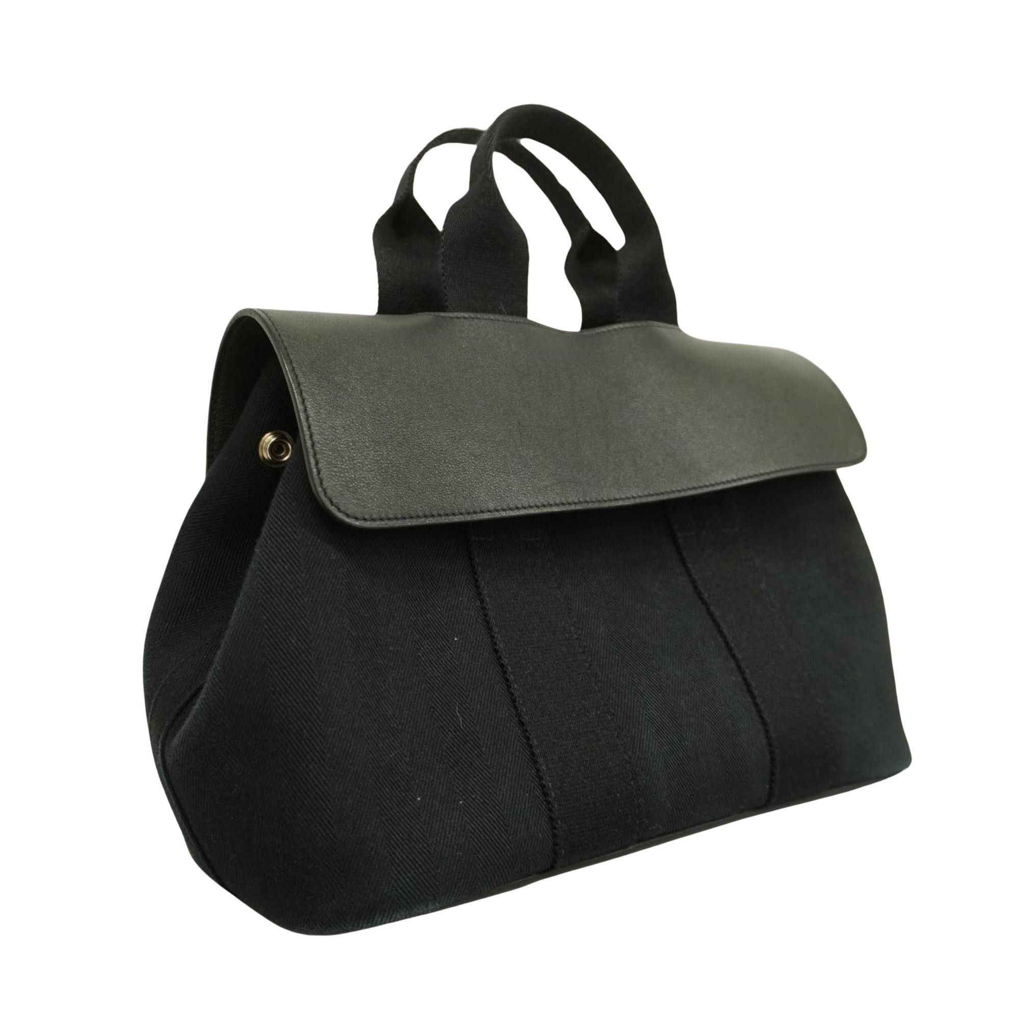 image of Hermes Valparaiso Handbag in Black, Women's