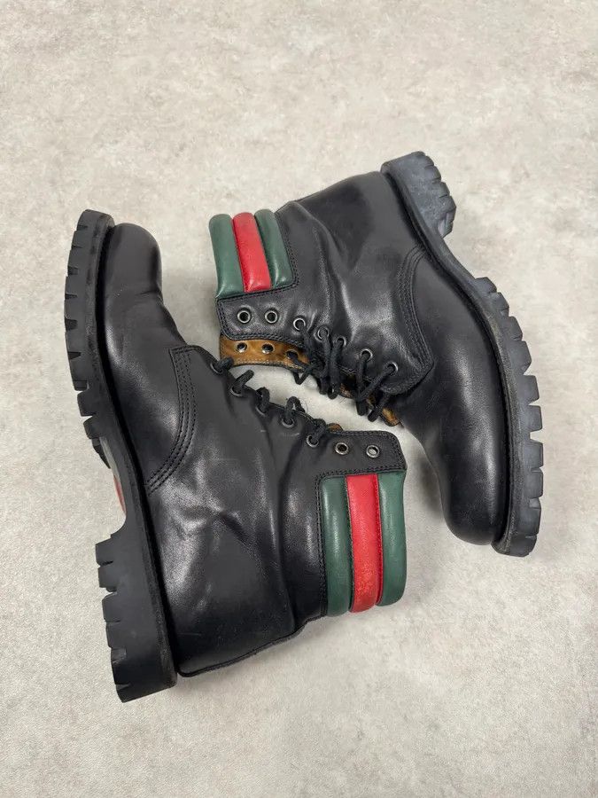 Gucci 2010s Gucci Italian Black Premium Leather Boots Size US 9 / EU 42 - 3 Thumbnail