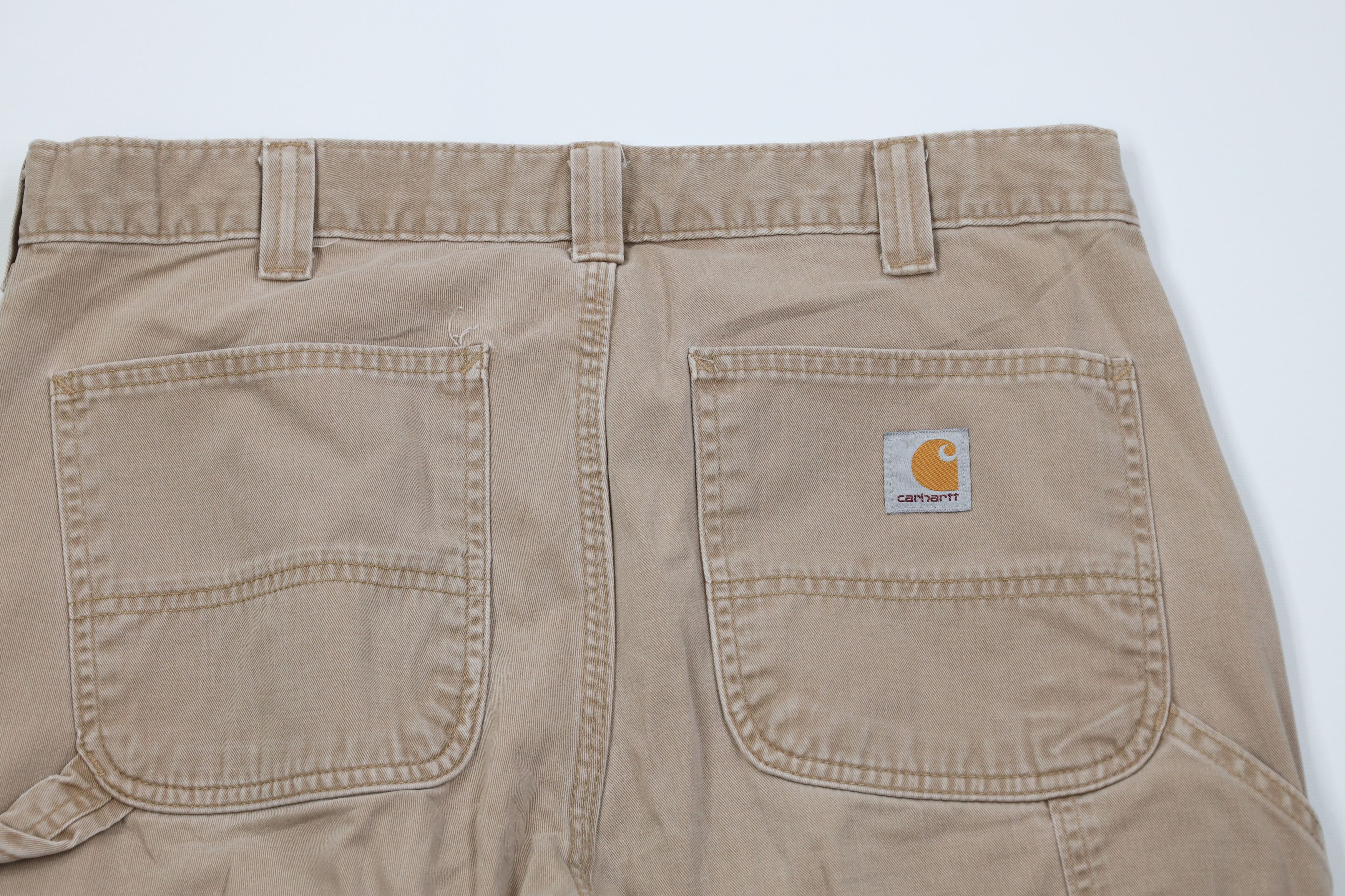 Carhartt Vintage Y2K Carhartt Wide Leg Dungaree Pants Trousers Khaki Size US 34 / EU 50 - 12 Thumbnail