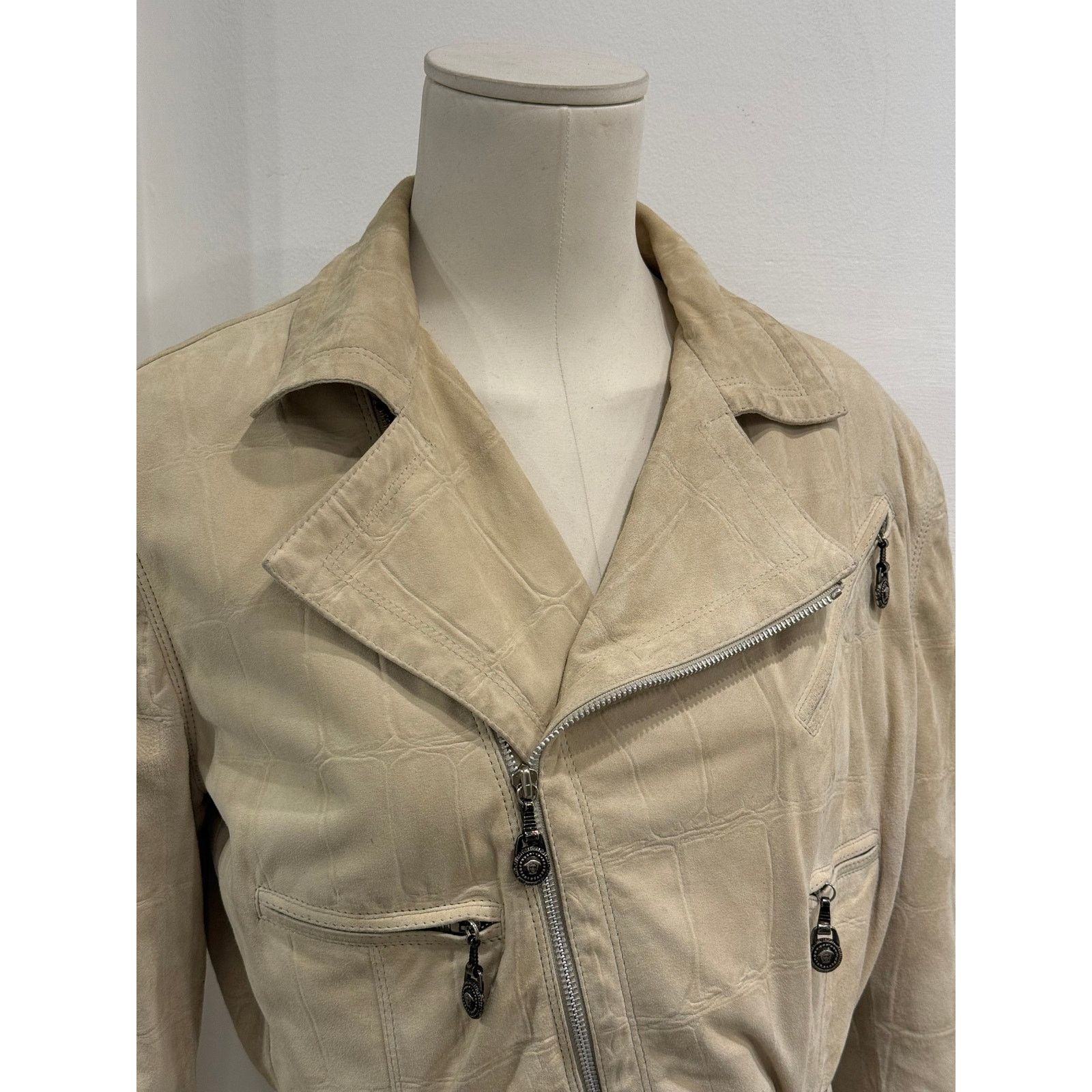 Versace A/W1994 Gianni Versace cropped crocodile leather jacket Size M / US 6-8 / IT 42-44 - 10 Thumbnail