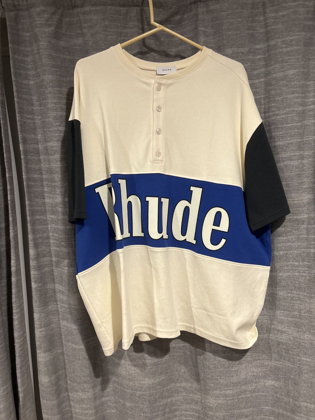 Rhude Rhude Henley Panel Tee Size US L / EU 52-54 / 3 - 1 Thumbnail