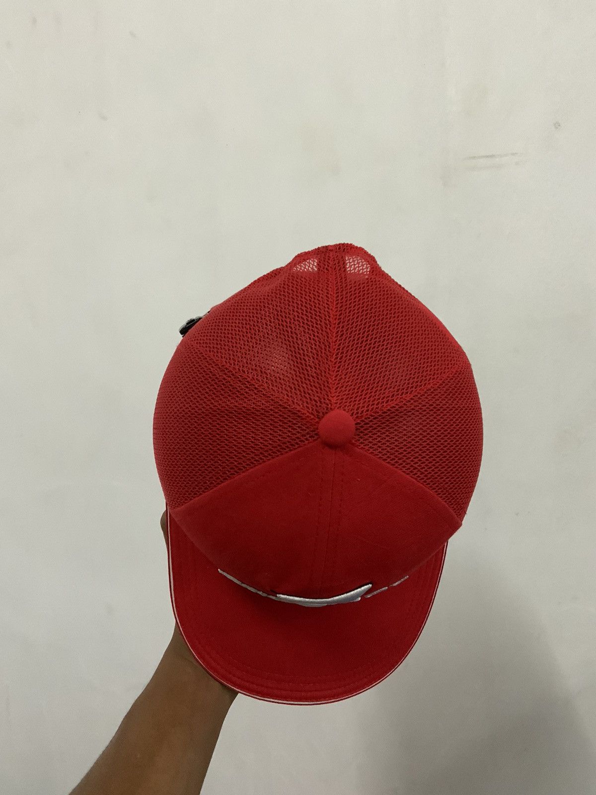 Japanese Brand Tour Stage Big Logo Embroidery Trucker Hat Size ONE SIZE - 6 Thumbnail