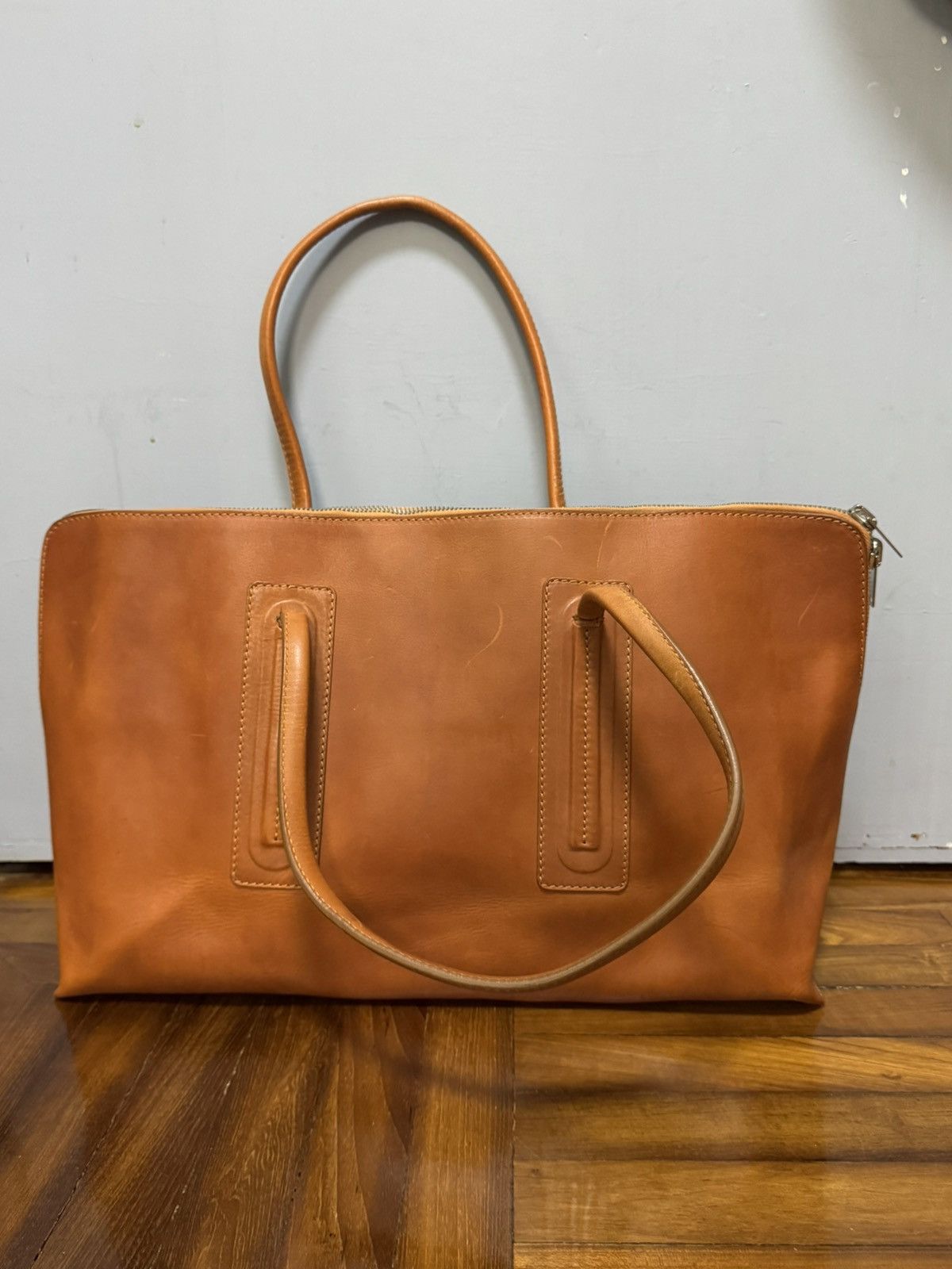 Rick Owens RICK OWENS LIGHT BROWN LEATHER WEEKENDER Size ONE SIZE - 3 Thumbnail