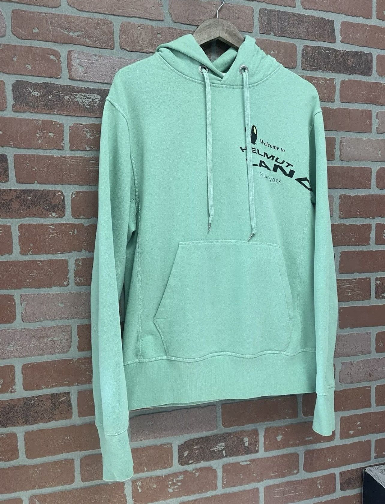 Helmut Lang Size S - Helmut Lang Green Hoodie Streetwear Designer Size US S / EU 44-46 / 1 - 2 Thumbnail