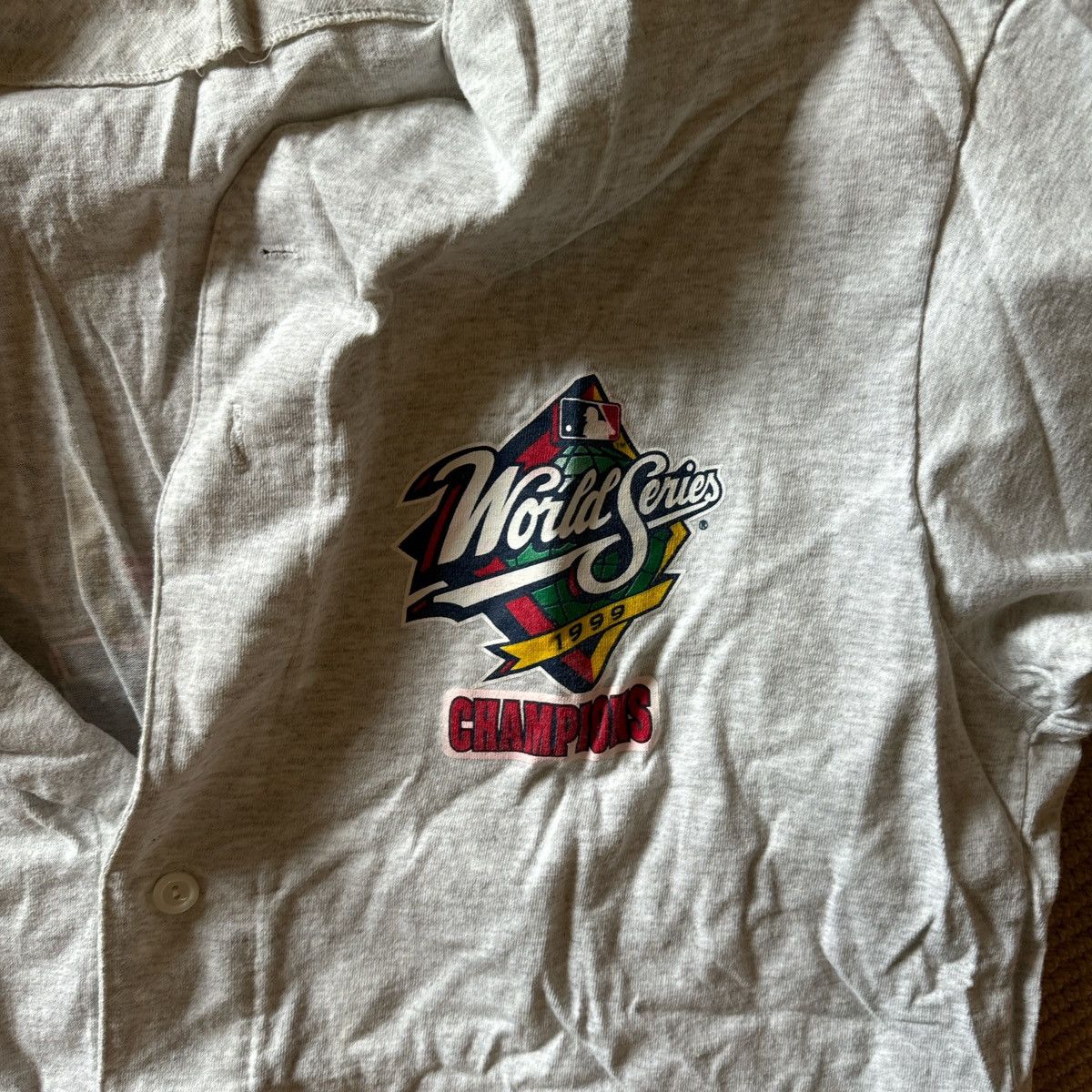 MLB × Vintage Vintage Ny Yankees World Series T Shirt Size US XL / EU 56 / 4 - 4 Thumbnail