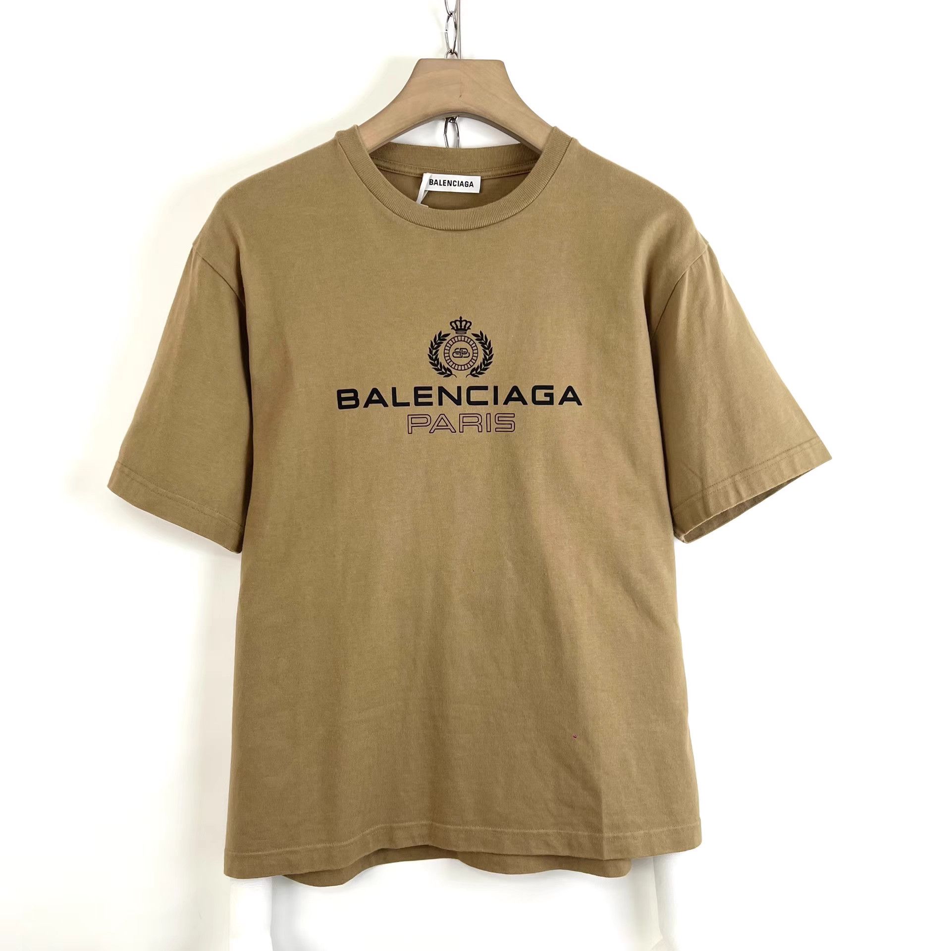 Balenciaga Balenciaga Brown Crown & Wheat Ear Print Short Sleeve K12 Size US XS / EU 42 / 0 - 1 Thumbnail