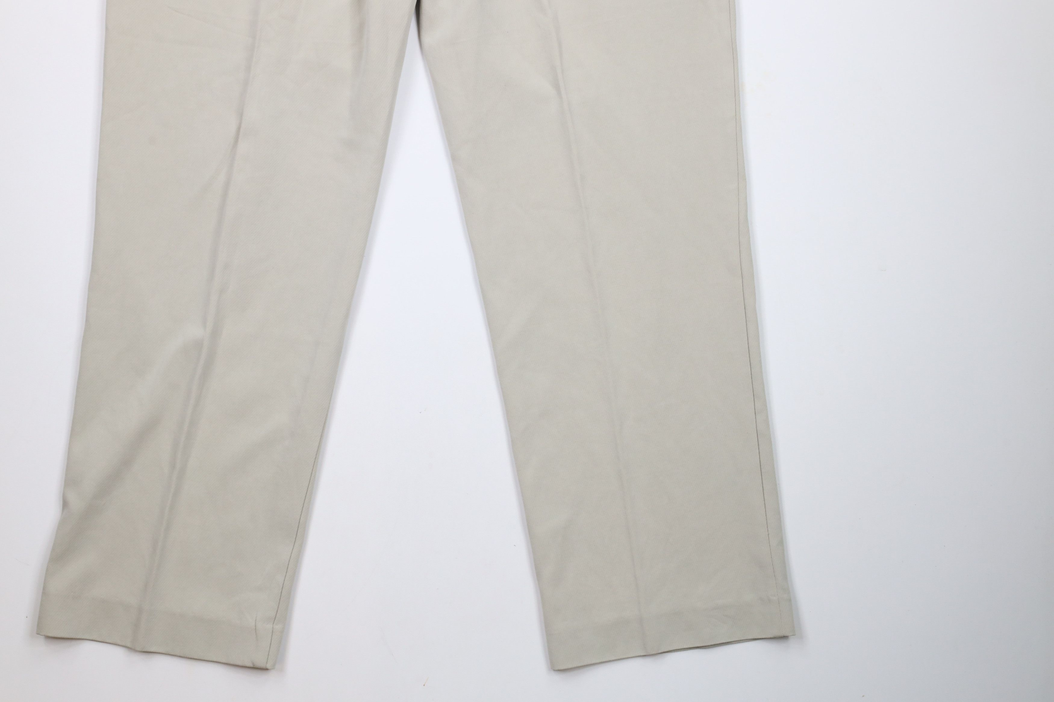 Tommy Bahama × Vintage Vintage Tommy Bahama Flat Front Wide Leg Chino Pants Beige Size US 38 / EU 54 - 11 Thumbnail