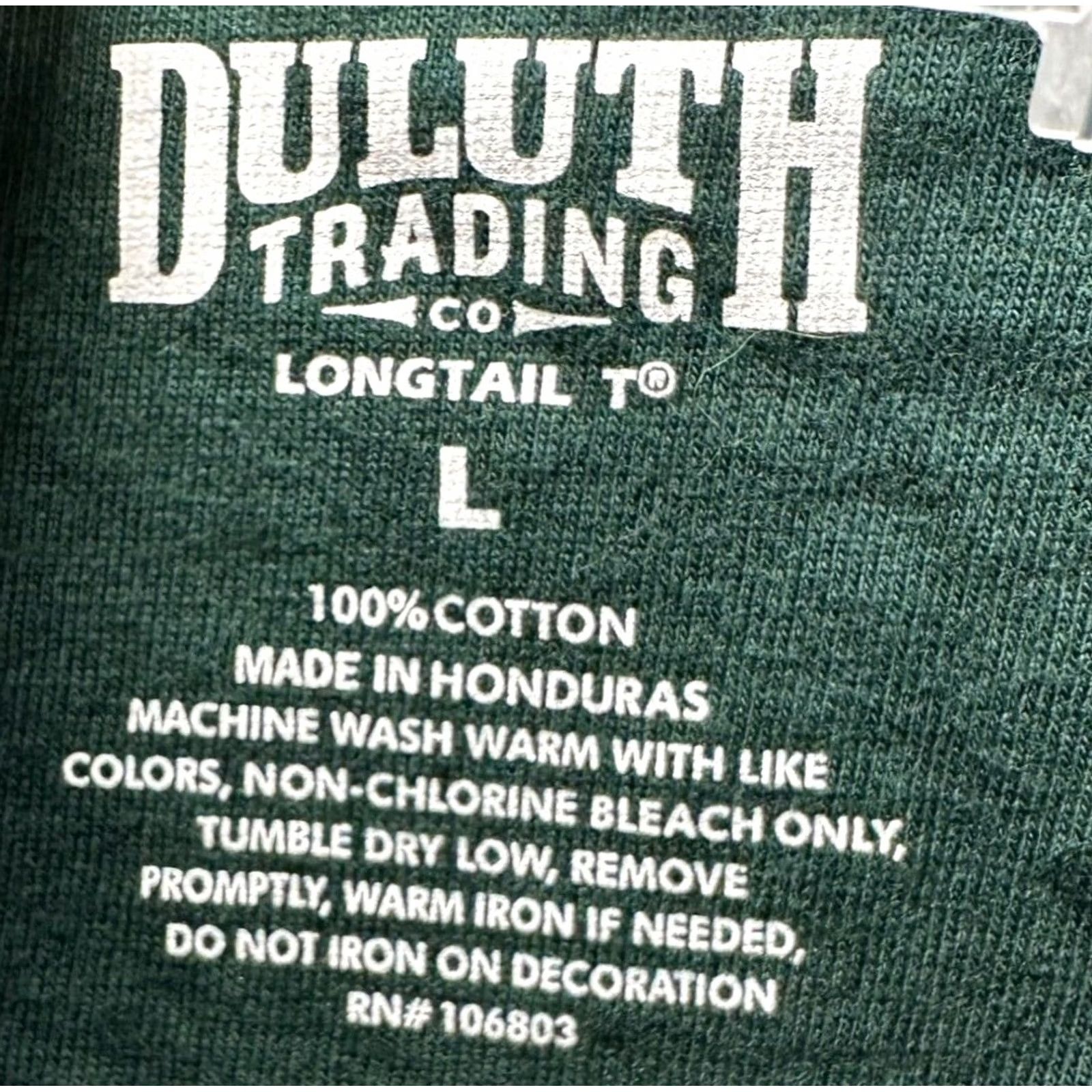 Duluth Trading Company Duluth Trading Co Shirt Adult Large Green Crew Neck T-Shirt Short Sleeve Men Size US L / EU 52-54 / 3 - 4 Thumbnail