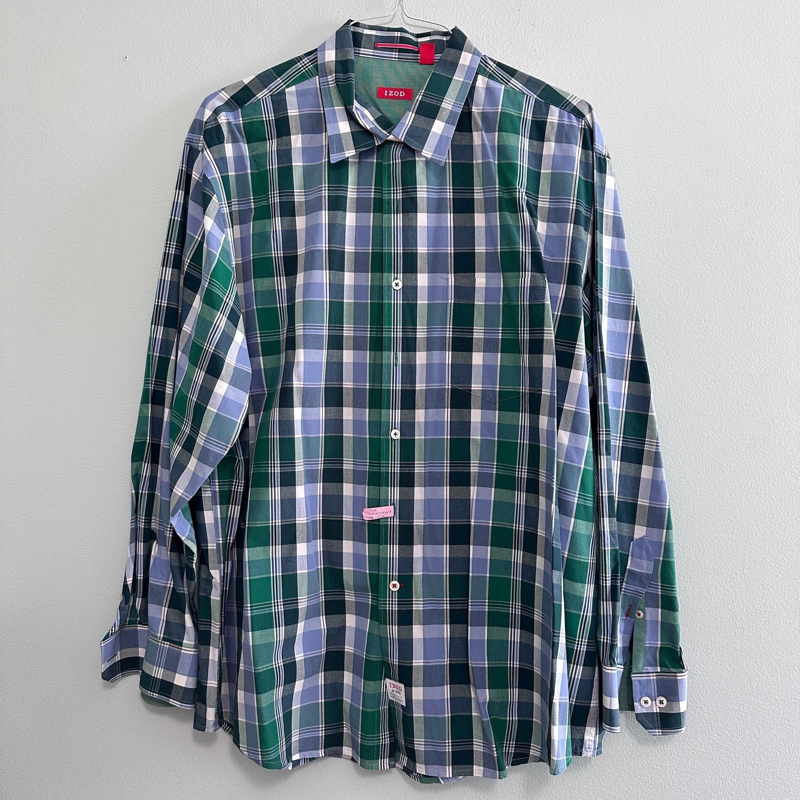 Izod Izod green plaid button downq Size US XL / EU 56 / 4 - 2 Thumbnail