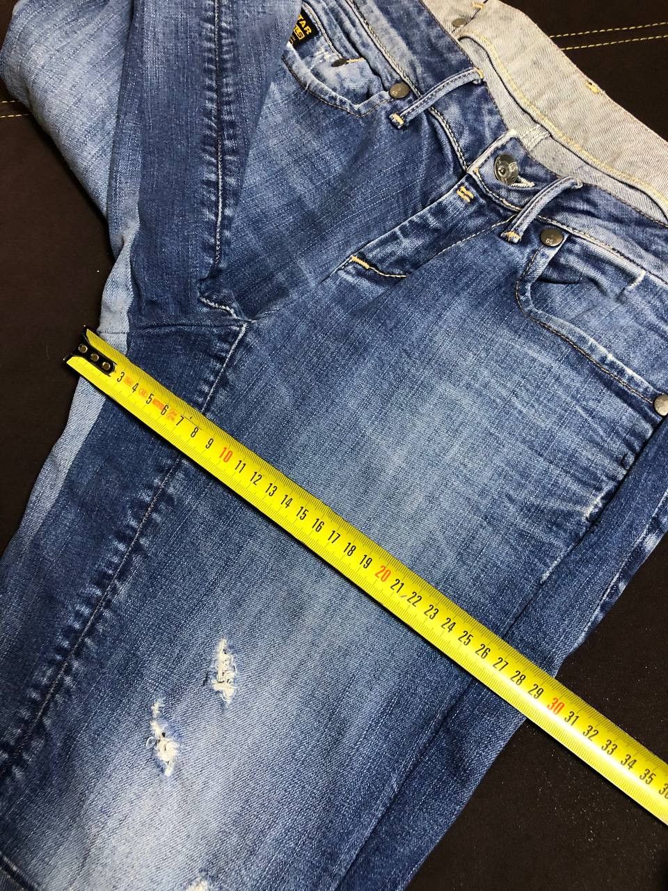 G-Star G Star Raw Jean Shorts Straight Denim Distressed Button Fly Size US 30 / EU 46 - 9 Thumbnail