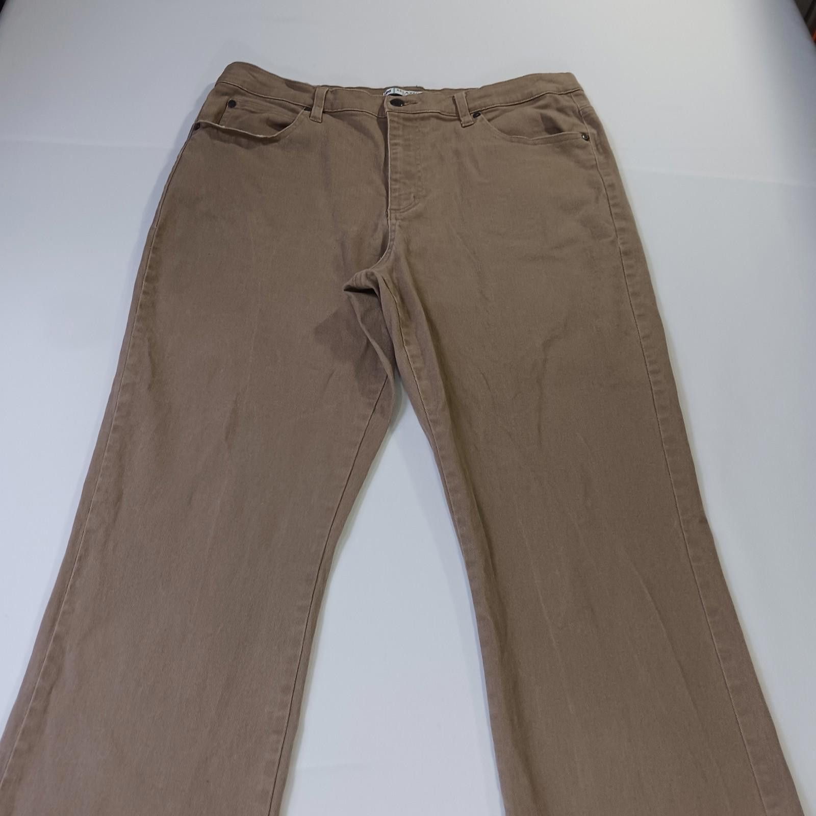 Lee Lee Relaxed Fit Womens Brown Straight Leg Jeans 16M (34×30) Size 38" / US 16 / IT 52 - 12 Thumbnail