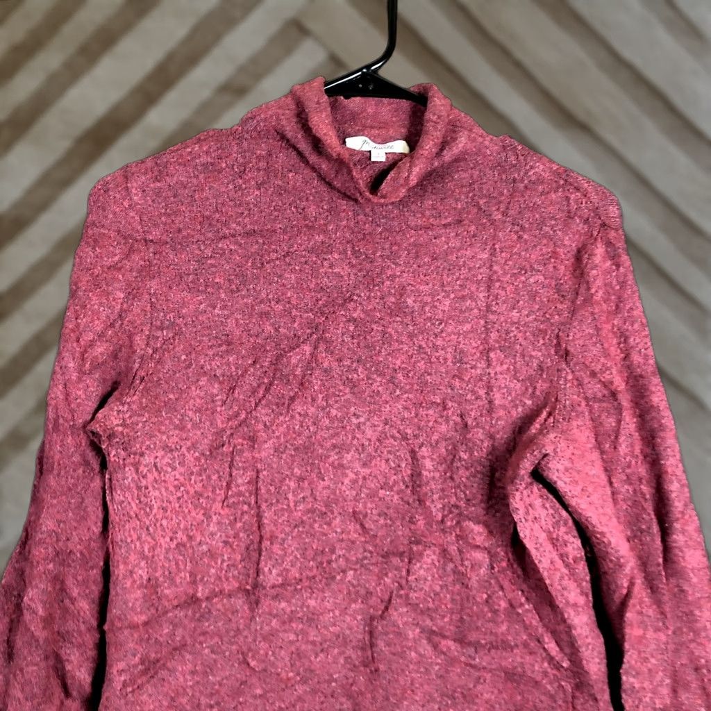 Madewell Madewell Womens Sweater Maroon High Neck Pullover Wool Alpaca Blend Stretch S Size S / US 4 / IT 40 - 1 Thumbnail