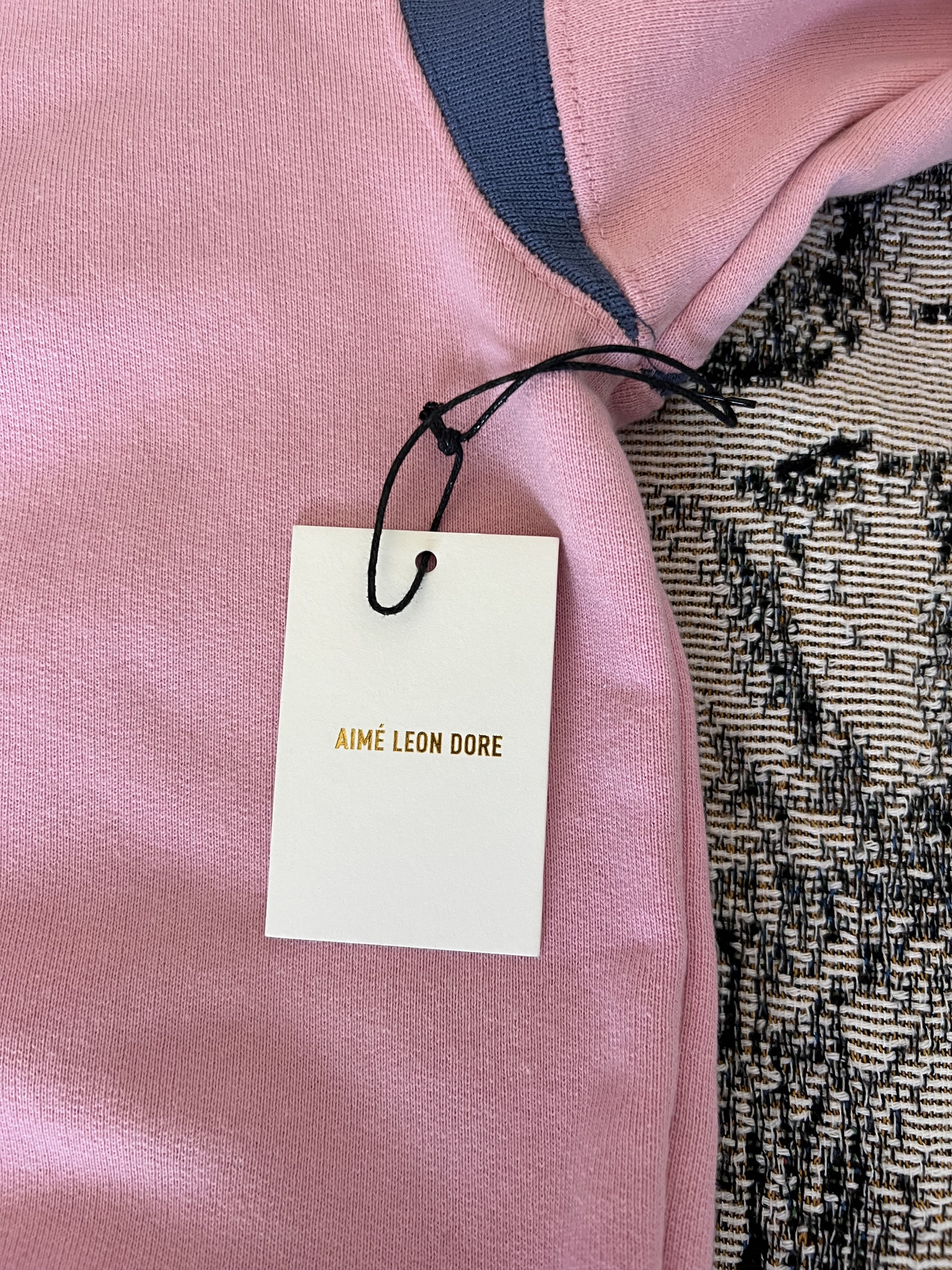 Aime Leon Dore Aime Leon Dore Ribbed Shoulder Rugby Polo in PInk Size US XL / EU 56 / 4 - 8 Thumbnail