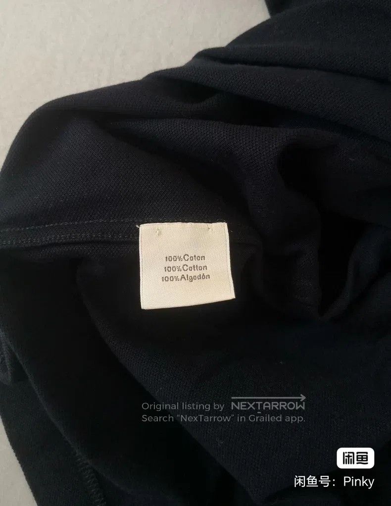 Hermes Hermes Men's short-sleeved polo shirt, dark blue Size US L / EU 52-54 / 3 - 4 Thumbnail