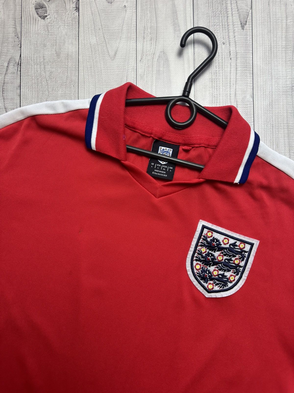 Vintage Vintage England soccer jersey red Retro L Size US L / EU 52-54 / 3 - 2 Thumbnail