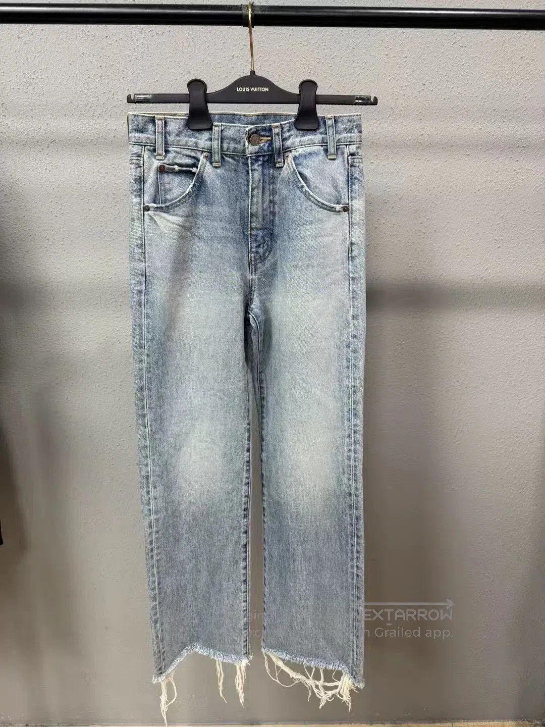 Celine Celine Frayed Edge Denim Jeans size 25. Size 25" / US 0 / IT 36 - 1 Thumbnail
