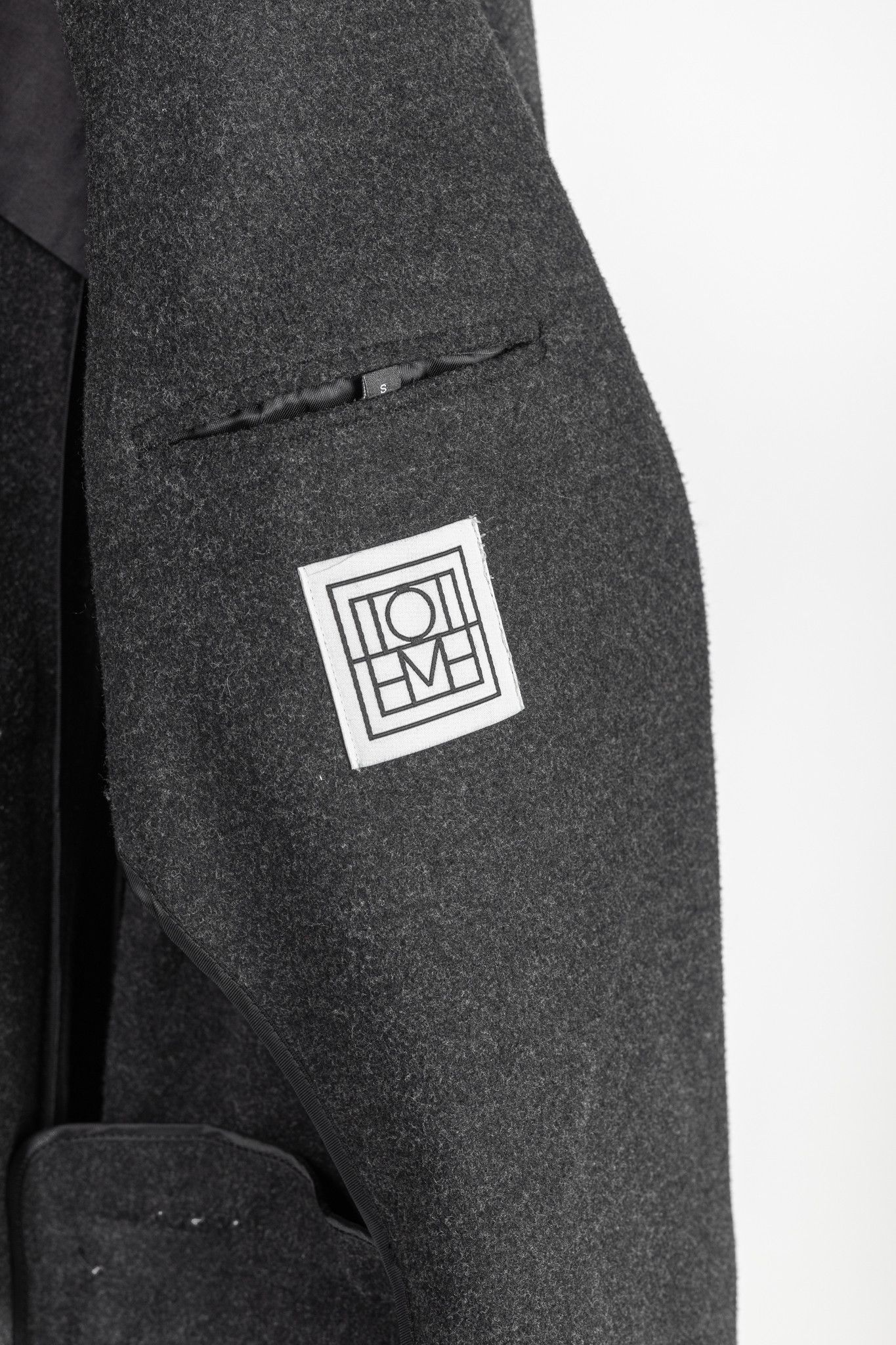 Toteme Toteme Bonce Dark Grey Melange Wool-Blend Open Blazer Size S / US 4 / IT 40 - 4 Thumbnail