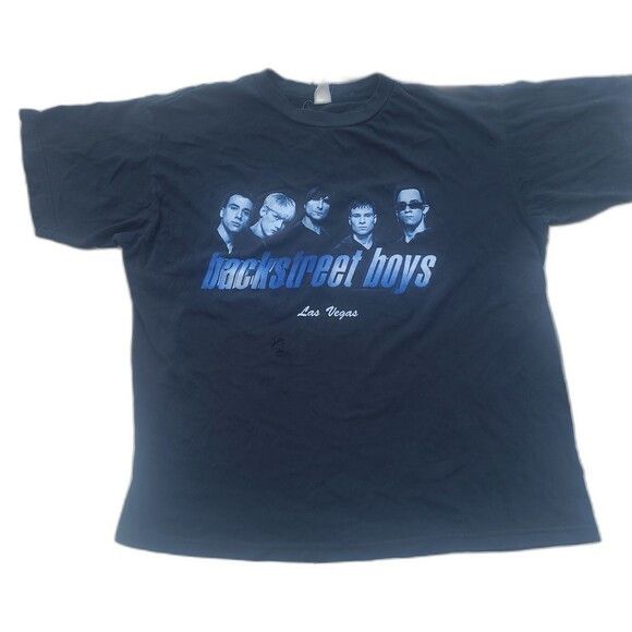 Band Tees Vintage Backtreet Boys Las Vegas t-Shirt 1998 Tour merch Size US L / EU 52-54 / 3 - 1 Thumbnail