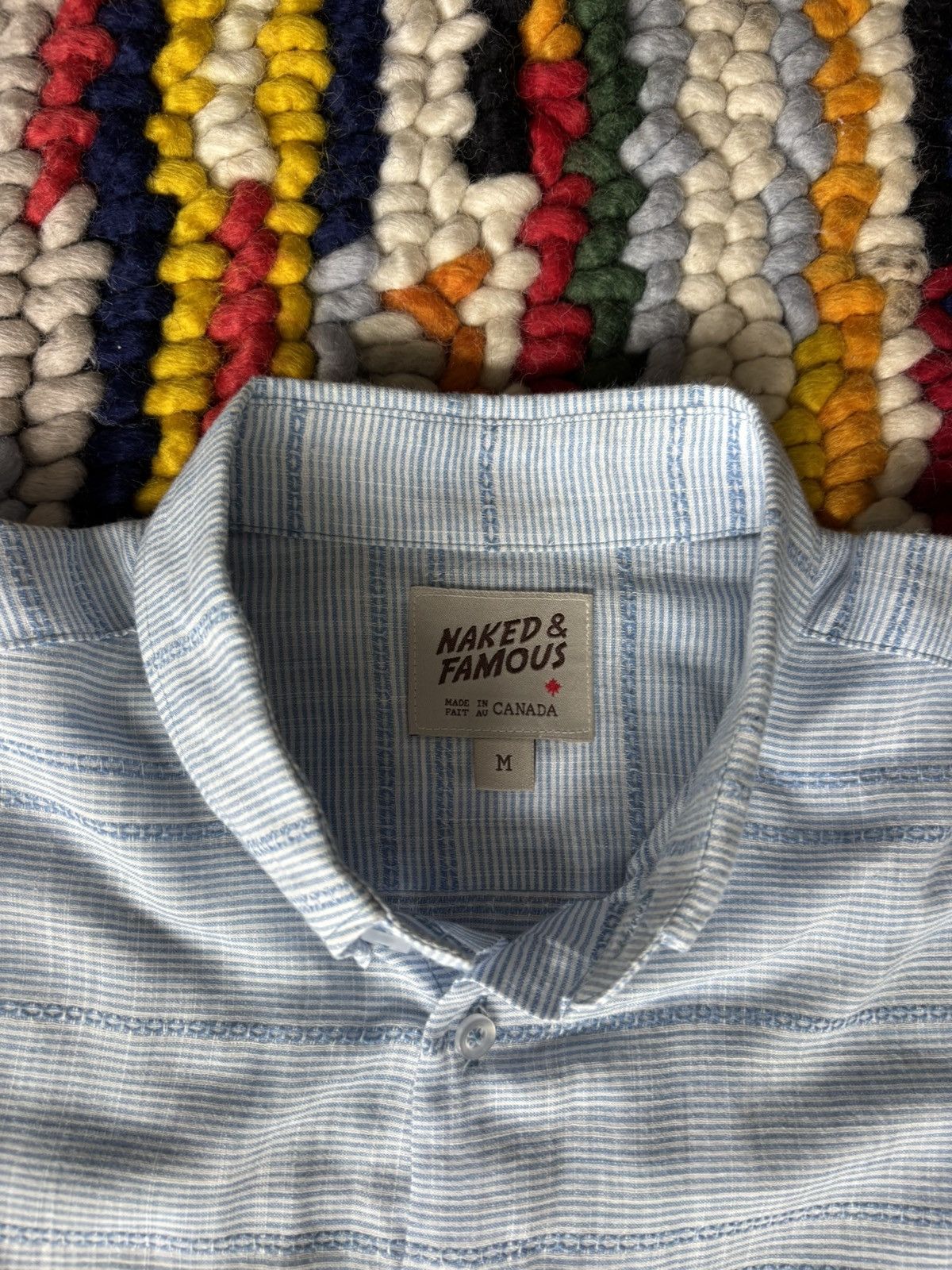 Naked & Famous Naked and Famous Blue Button Up Size US M / EU 48-50 / 2 - 3 Thumbnail