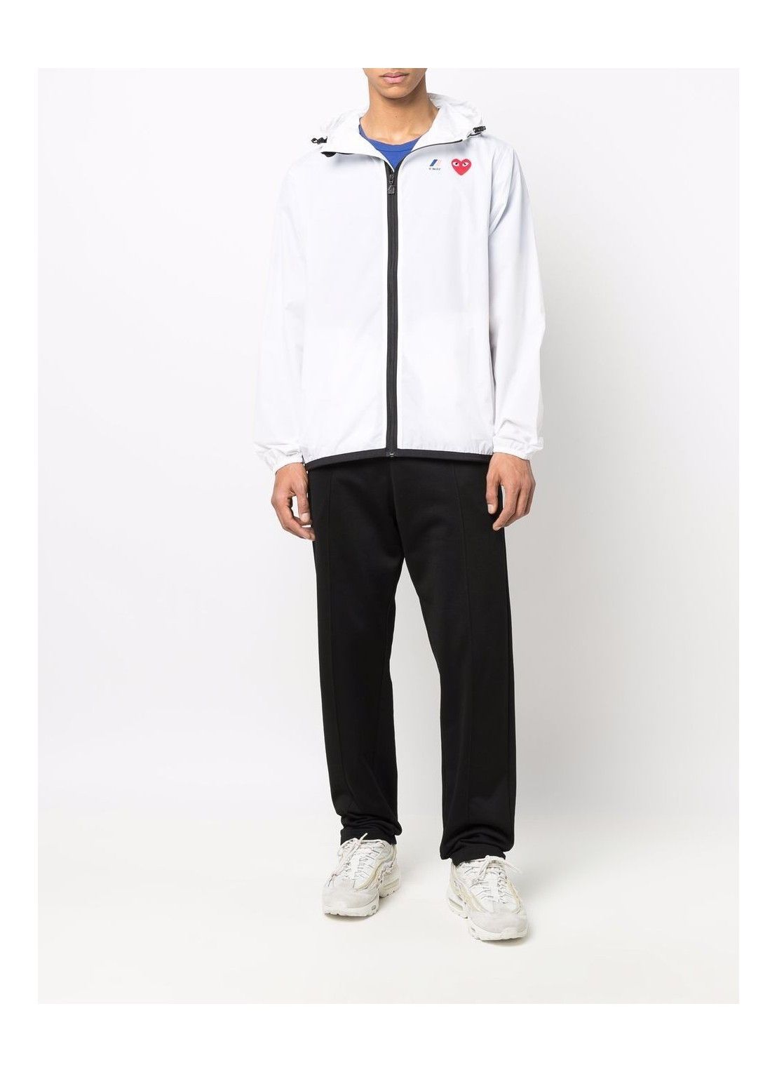Comme des Garcons PLAY o1s22i1n0925 K-Way Ripstop Jacket in White Size US L / EU 52-54 / 3 - 2 Thumbnail