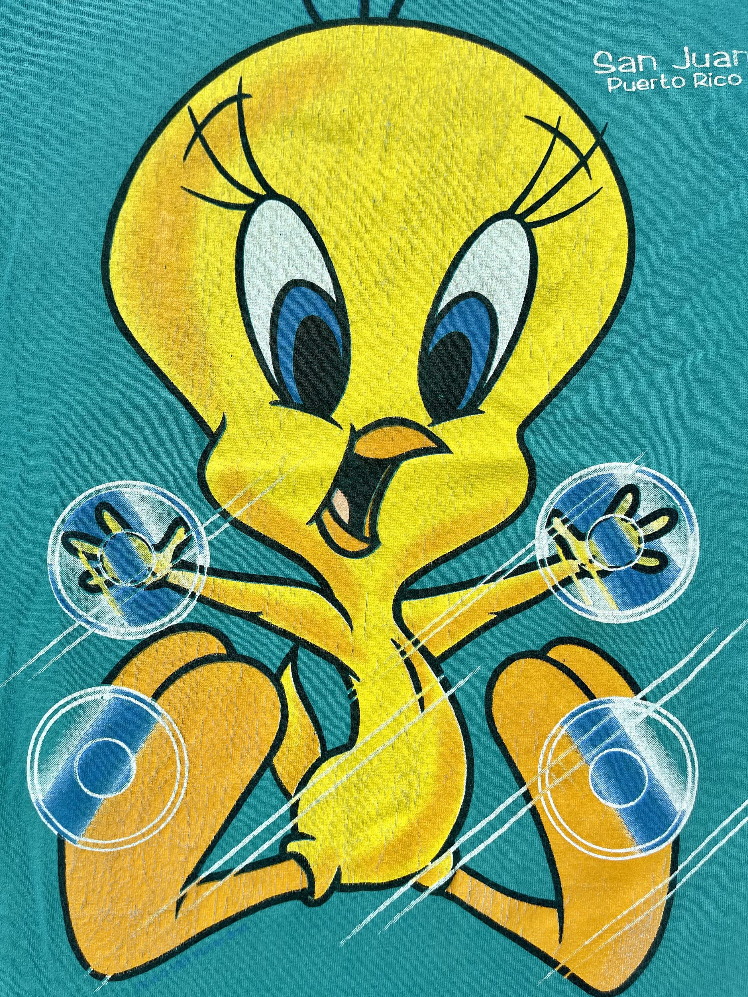 Vintage × Warner Bros 1997 Looney Tunes Tweety Warner Bros 90's Disney T-Shirt Size US M / EU 48-50 / 2 - 6 Thumbnail