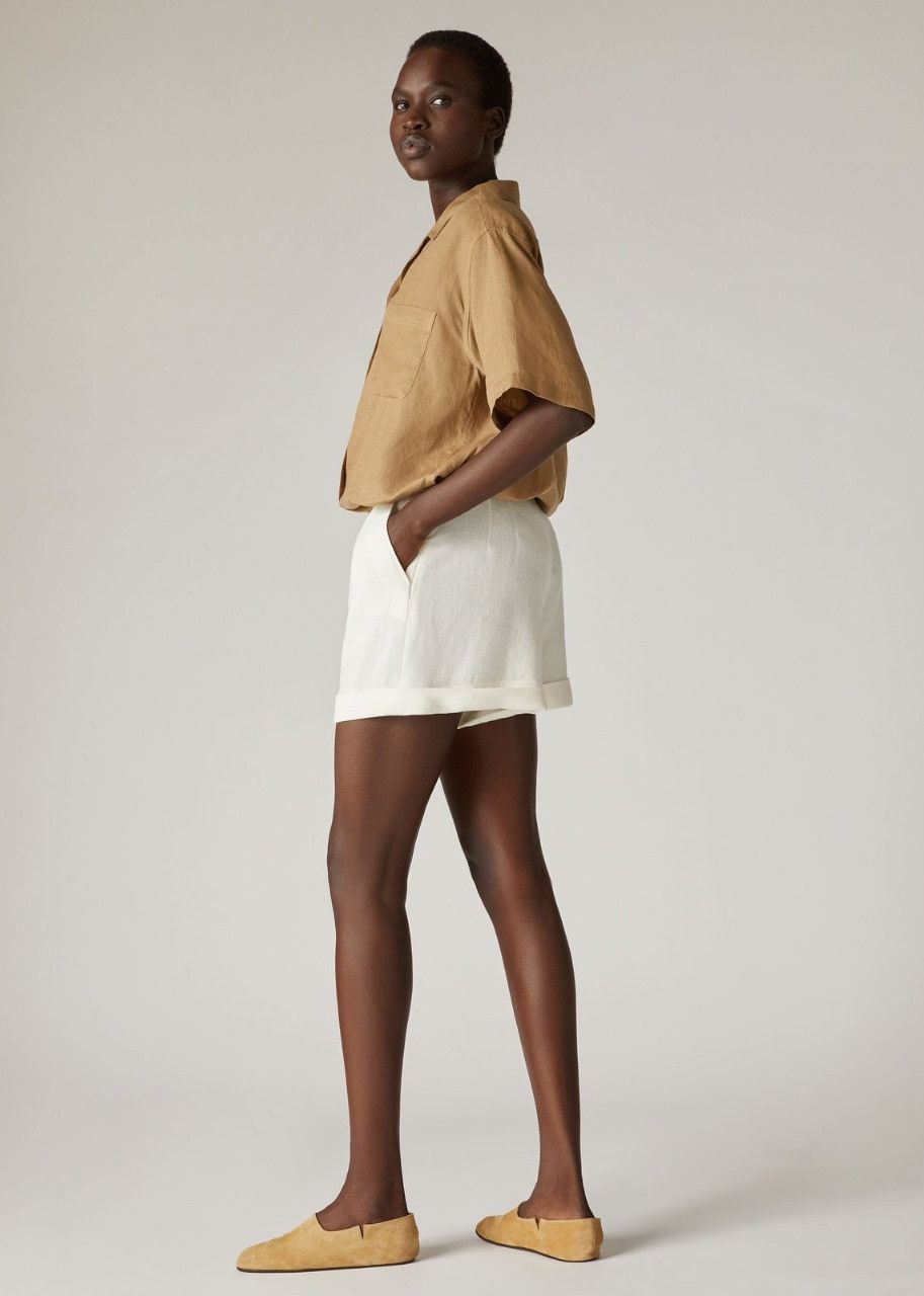 Loro Piana o1srvl11e0424 Shorts in White Size 28" / US 6 / IT 42 - 3 Thumbnail
