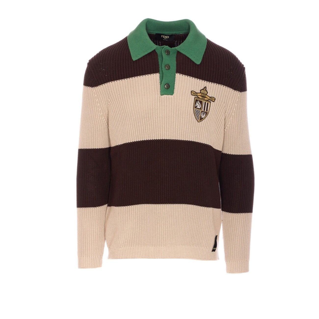 Fendi FENDI CLUB KNIT LONGSLEEVES POLO Size US M / EU 48-50 / 2 - 1 Thumbnail