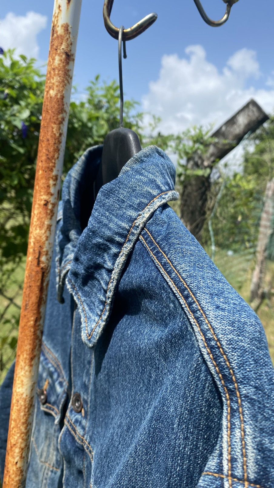 Japanese Brand × Vintage Vintage Nylaus Jeans Denim Jacket Size US XL / EU 56 / 4 - 16 Thumbnail