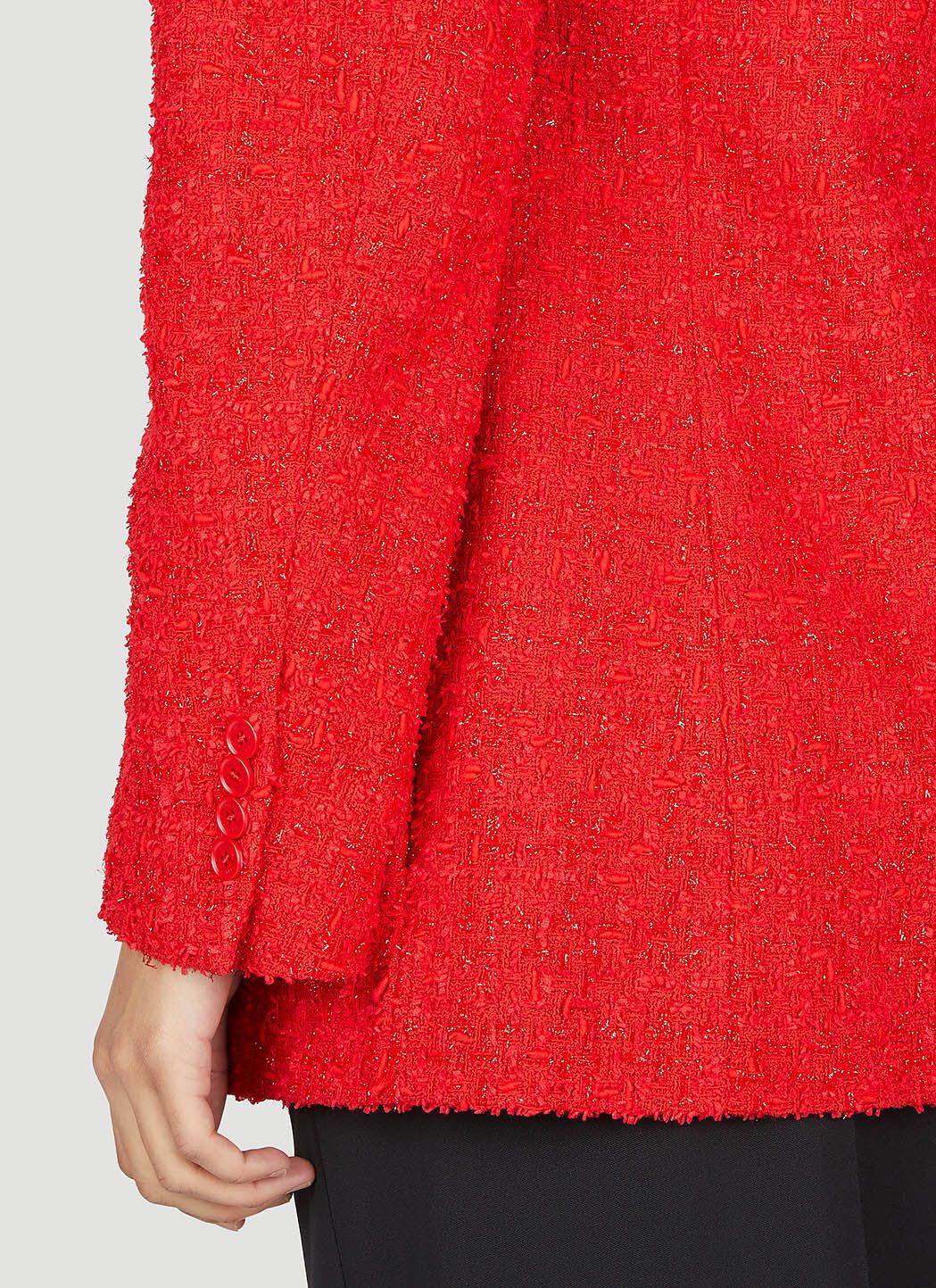 Balenciaga o1bcso1str1124 Hourglass Jacket in Red Size XS / US 0-2 / IT 36-38 - 7 Thumbnail