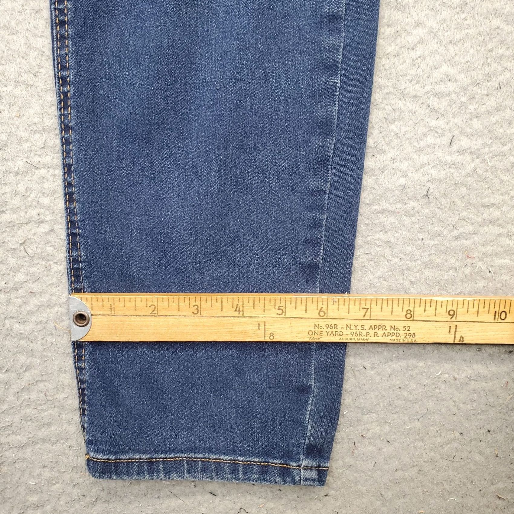 Vintage Angels Signature Convertible Jeans Womens 16 Blue Stretch Distressed Skinny Jeans 5-Pocket Regular Inseam 26.75" Blue Mens Womens Girls Boys Size 38" / US 16 / IT 52 - 5 Thumbnail