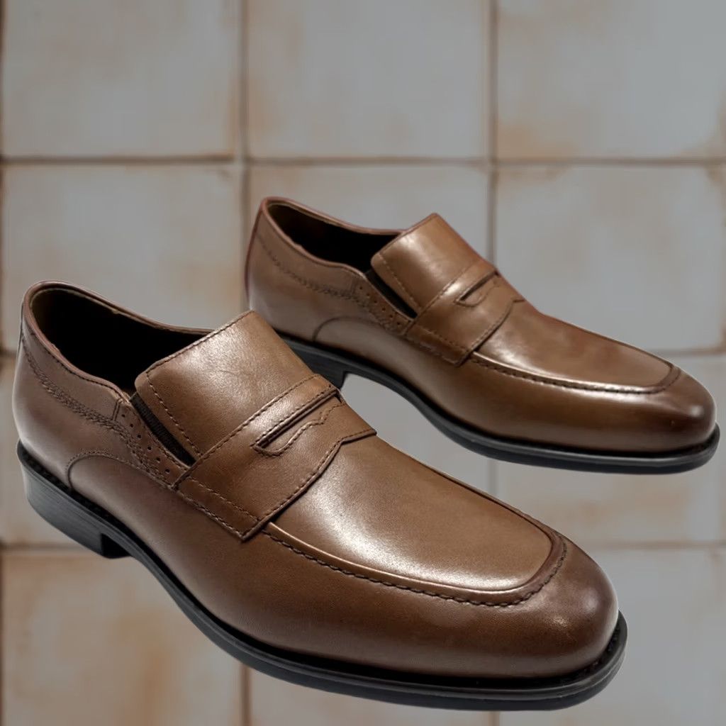 Johnston & Murphy Johnston & Murphy XC4 Maddox Penny Loafer Brown Leather Mens Size 8 M Size US 8 / EU 41 - 1 Thumbnail
