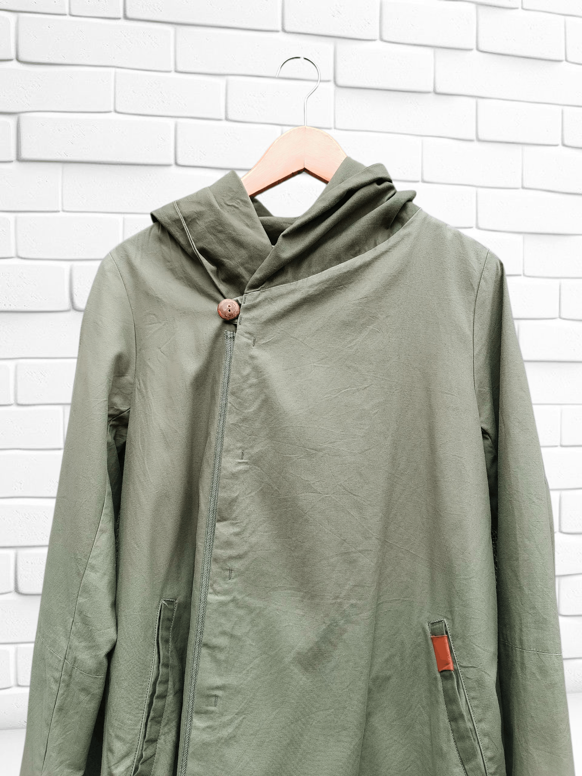Japanese Brand Asymmetric Jacket Yohji Yamamoto Issey Miyake Rick Owens Sty Size US L / EU 52-54 / 3 - 3 Thumbnail