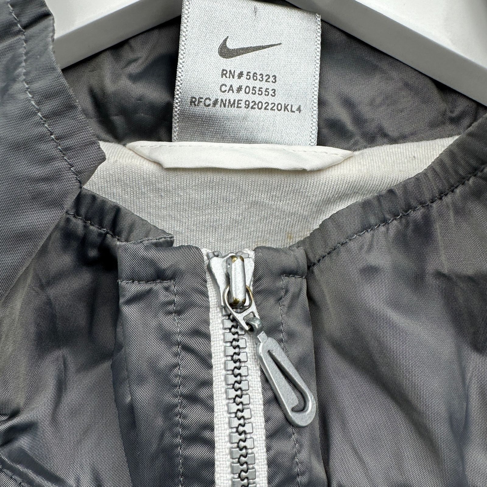 Nike Vintage Y2K Nike Windbreaker Jacket Womens XXL White Gray Size XXL / US 16-18 / IT 52-54 - 8 Thumbnail