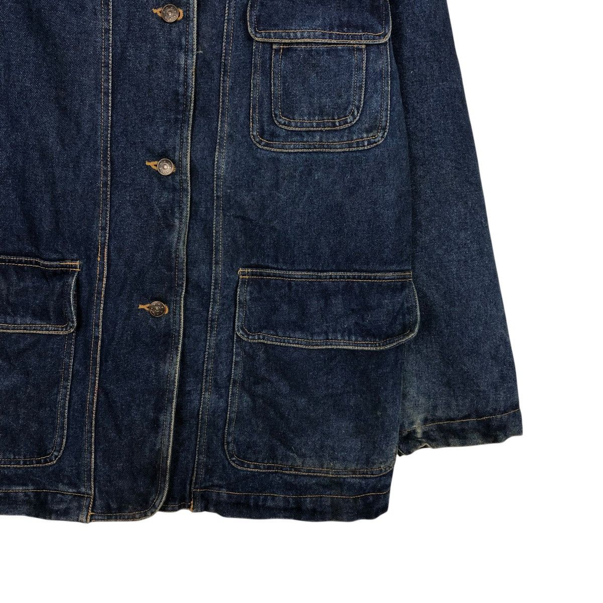 Vintage 🔥VINTAGE CHORE DENIM JACKET GALLERY BLANKET ISSEY MIYAKE Size US S / EU 44-46 / 1 - 7 Thumbnail