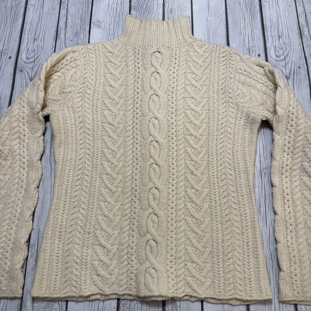 Ralph Lauren × Vintage Vintage Ralph Ralph Lauren hand knit wool sweater Size S / US 4 / IT 40 - 3 Thumbnail