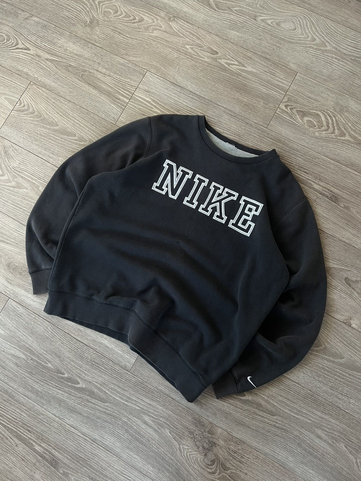 Designer × Nike × Vintage ‼️Vintage Nike Big Logo Knit Crewneck Sweatshirt ‼️ Size US L / EU 52-54 / 3 - 4 Thumbnail